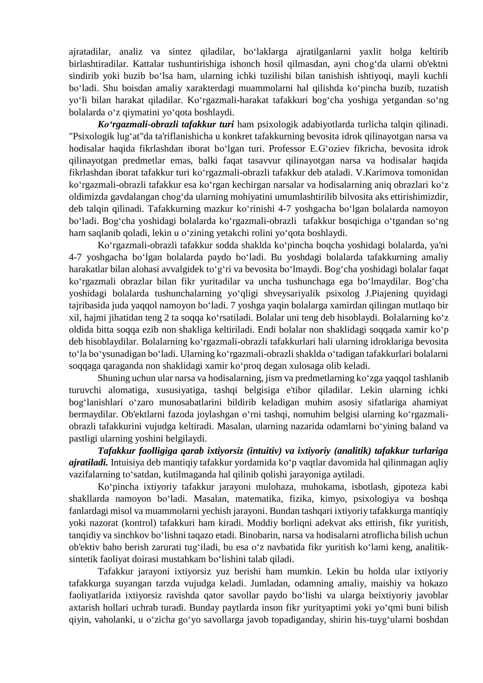 Tafakkur turlari 2