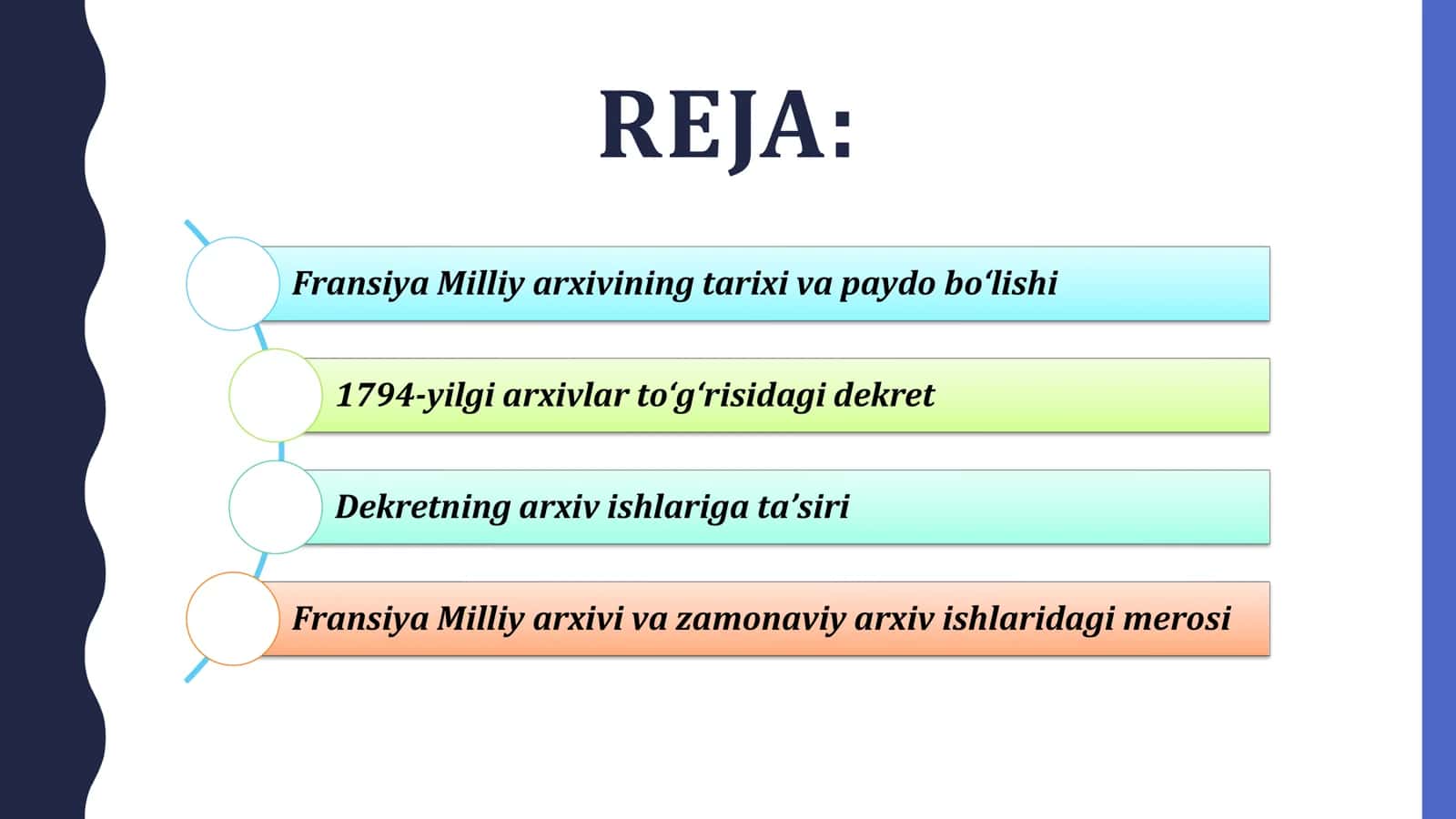 FRANSIYAMILLIYARXIVININGTASHKILETILISHI.1794-YILGI ARXIVLARTOʻGʻRISIDAGIDEKRETNINGAHAMIYATI. 2