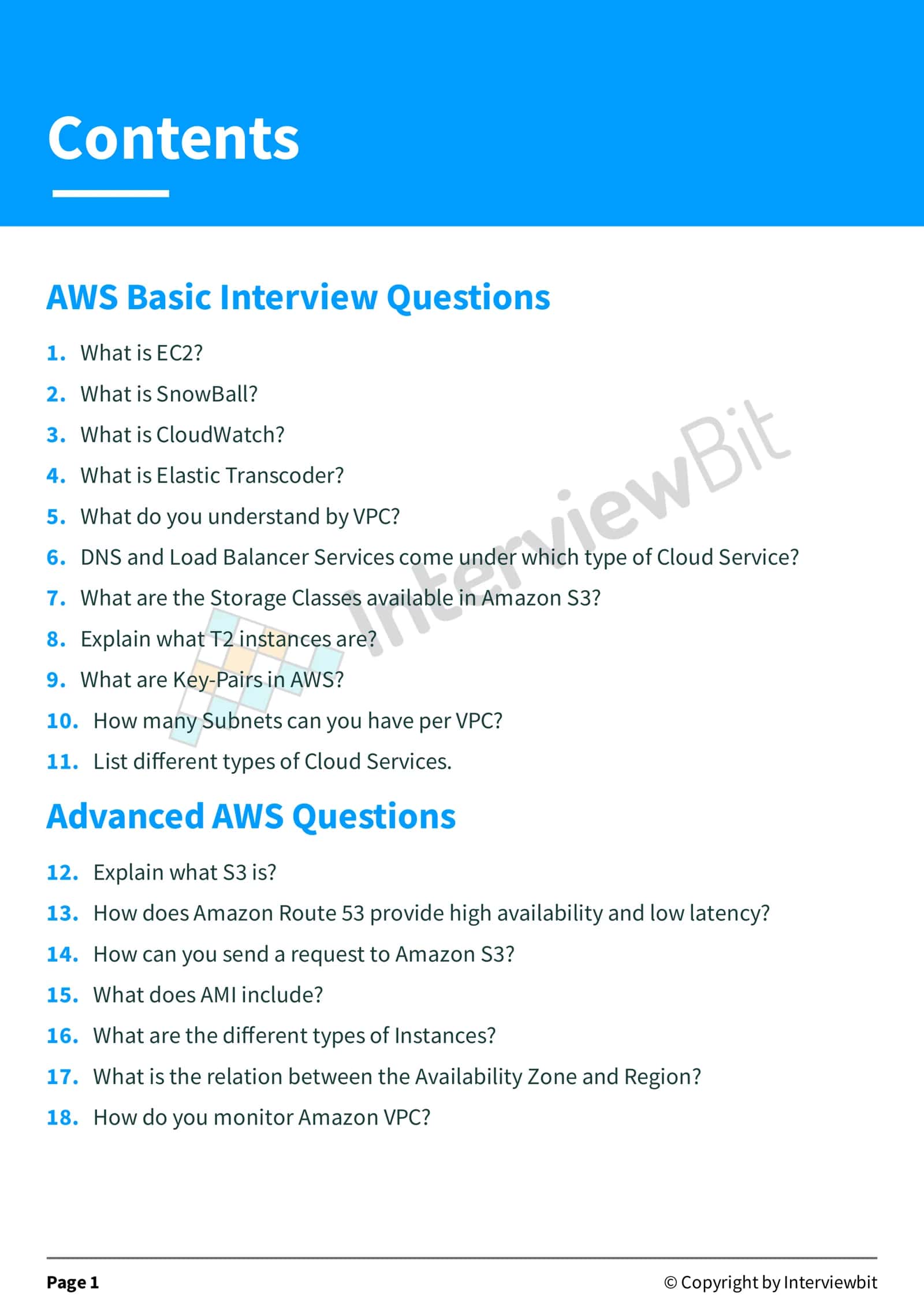 AWS Interview Questions 2