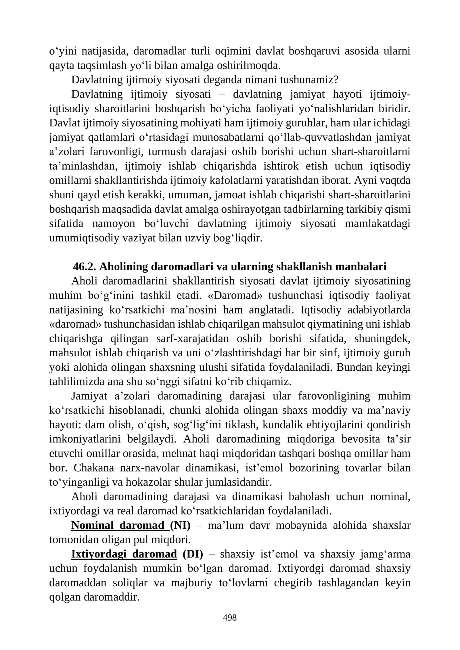 BOB. DAVLATNING IJTIMOIY SIYOSATI 2