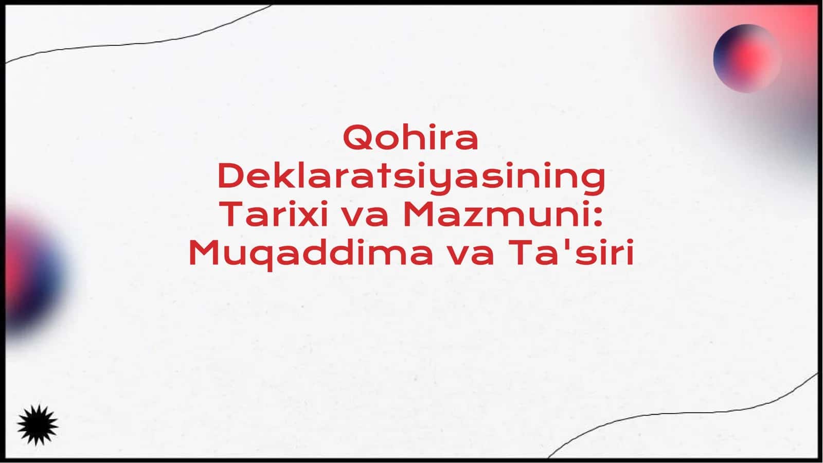 Qohira Deklaratsiyasi 2