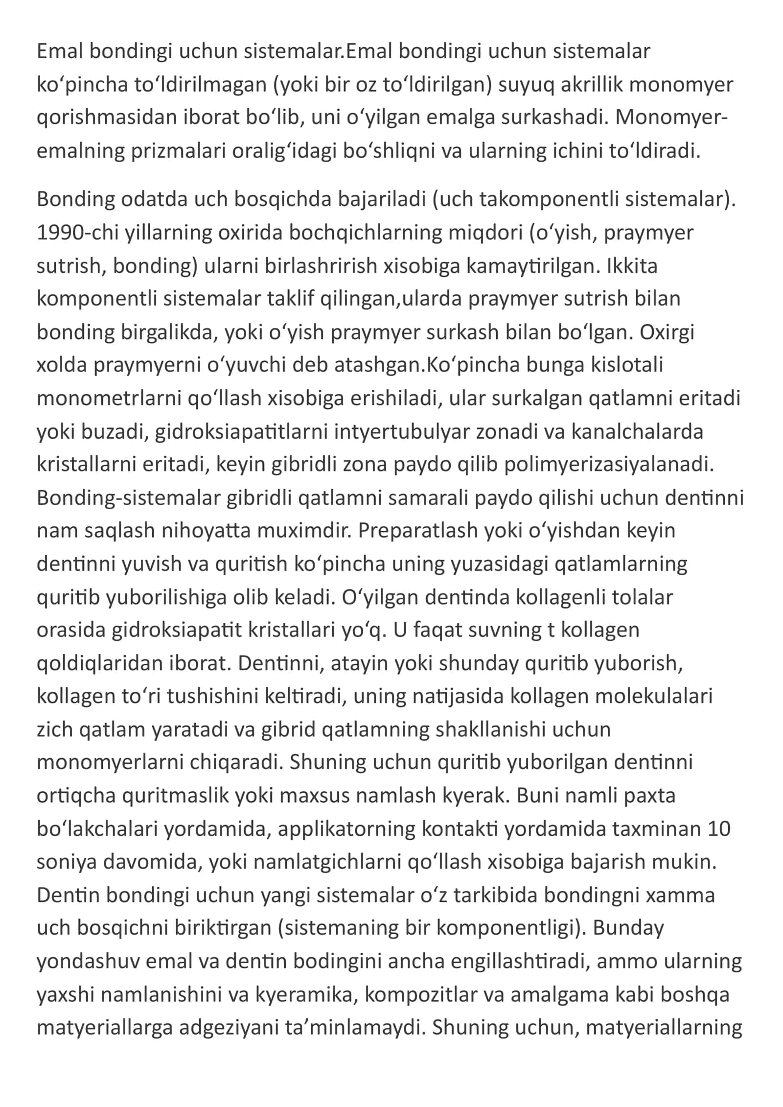 Adgeziv tizim 2