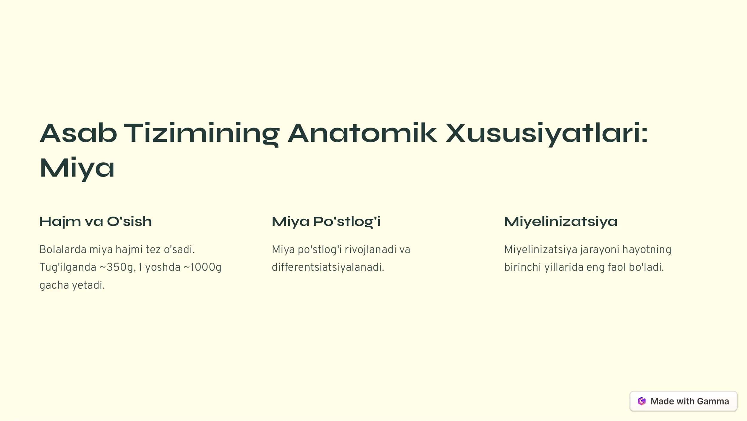 Bolalarda Asab Tizimining Anatomofiziologik Xususiyatlari 2