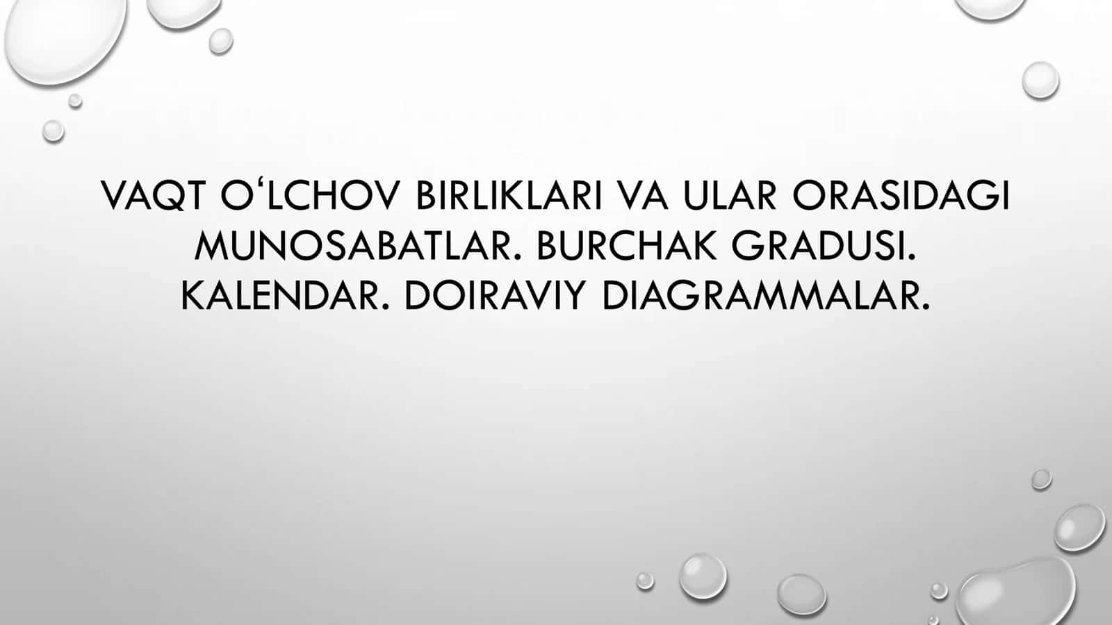 BURCHAK GRADUSI VA KALENDAR 2