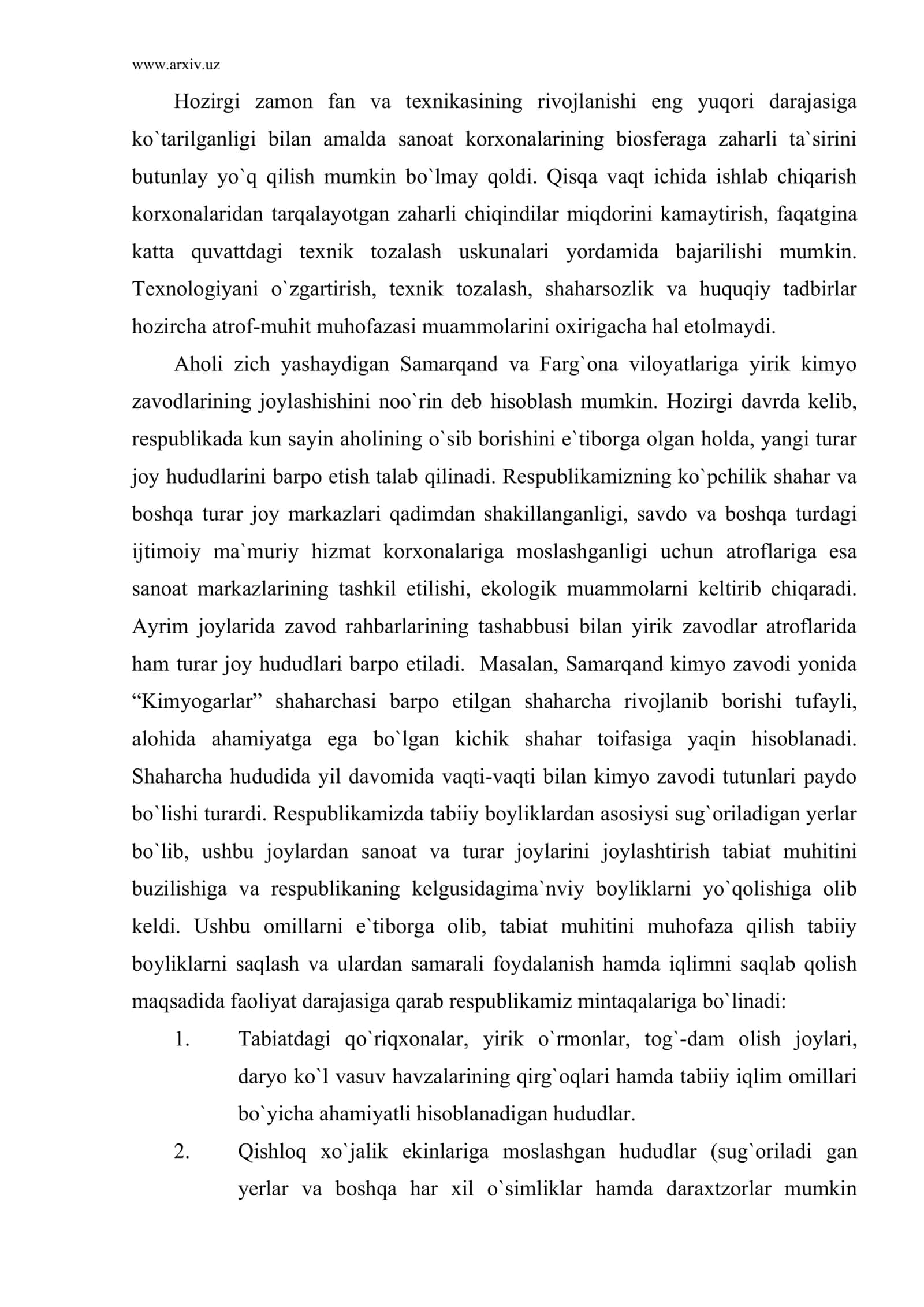 Yirik ekologik mintaqalar 2