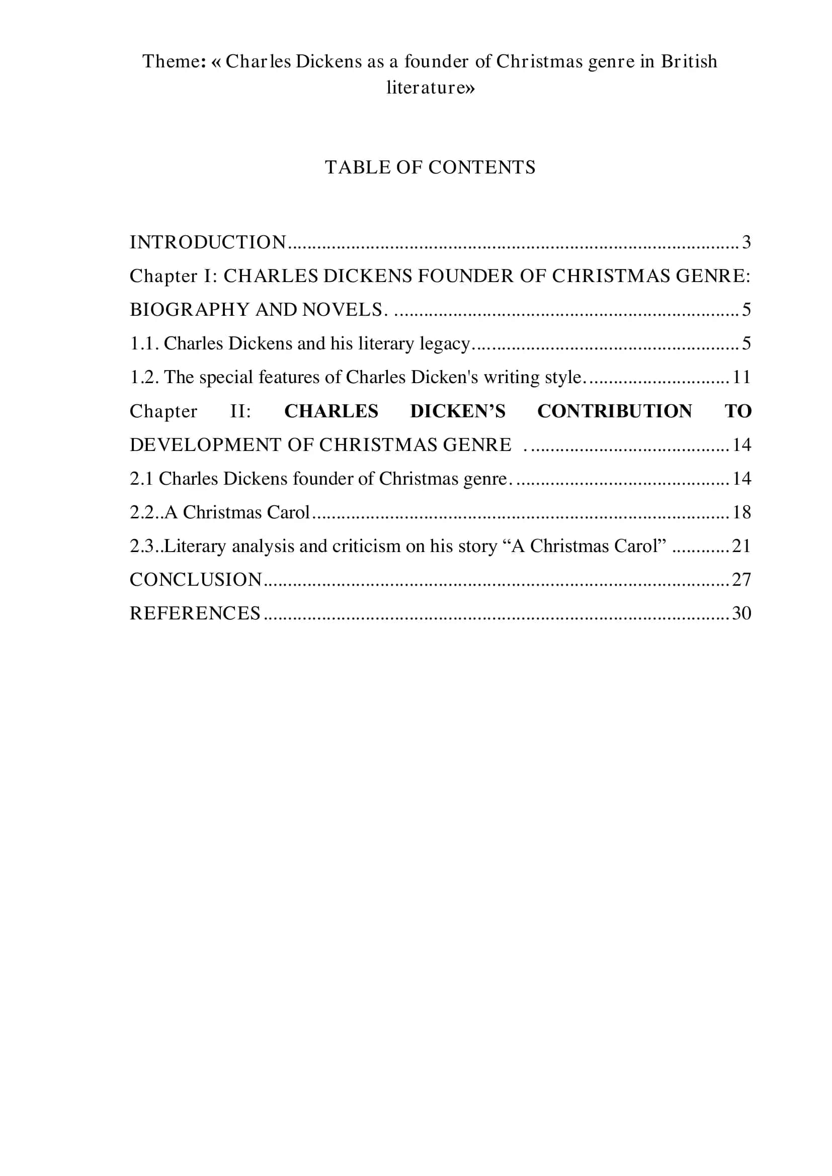 Charles Dickens as a founder of Christmas genre in British literature 2