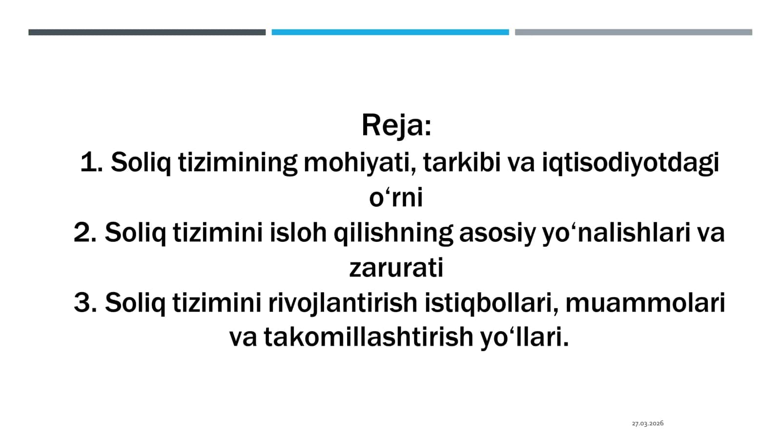 SOLIQ TIZIMINI ISLOH QILISH YO‘NALISHLARI VA ISTIQBOLLARI 2