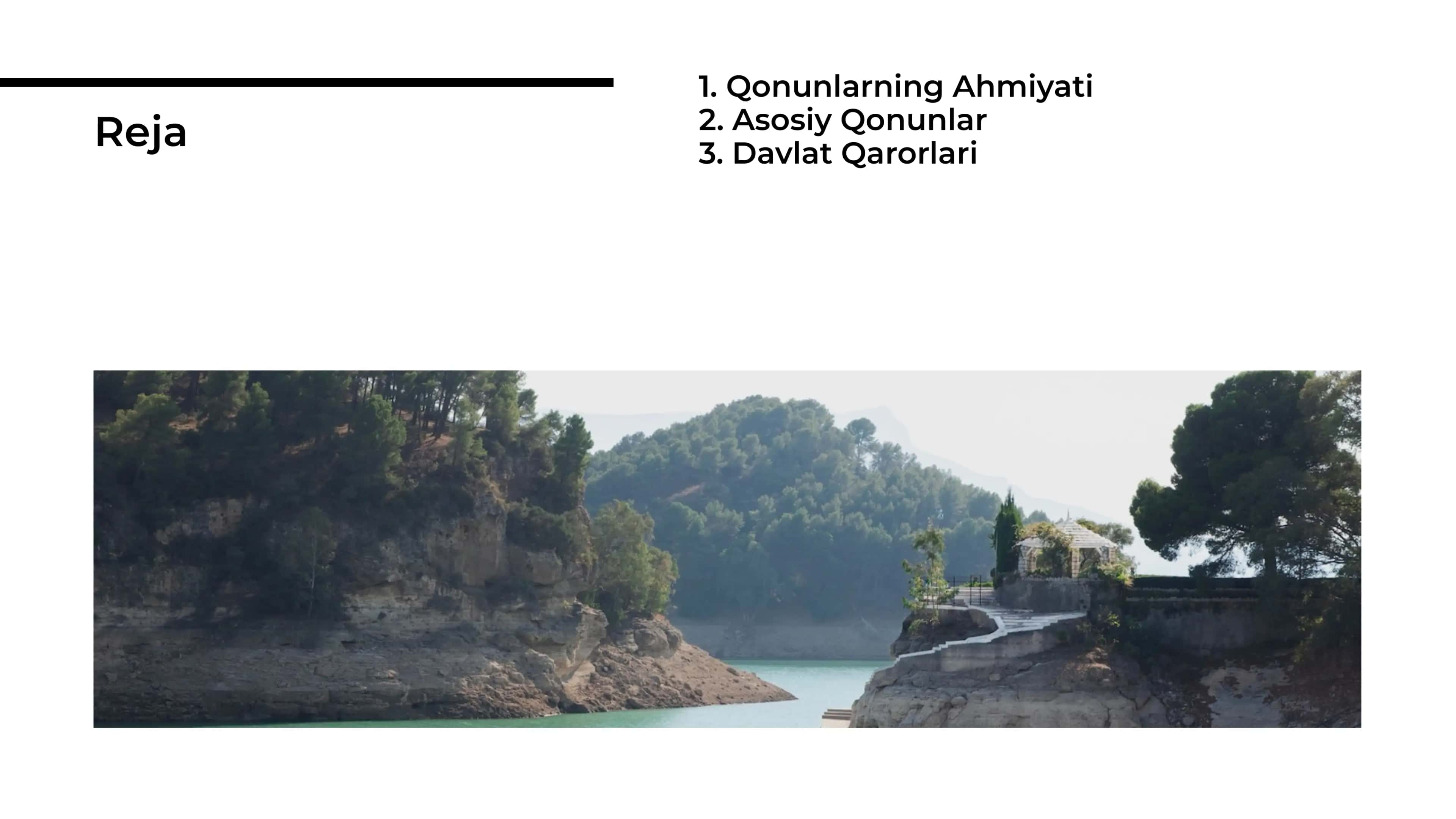 Oʻzbekiston Respublikasi atrof muxitni muxofaza qilish boʻyicha asosiy qonunlar va davlat qarori 2