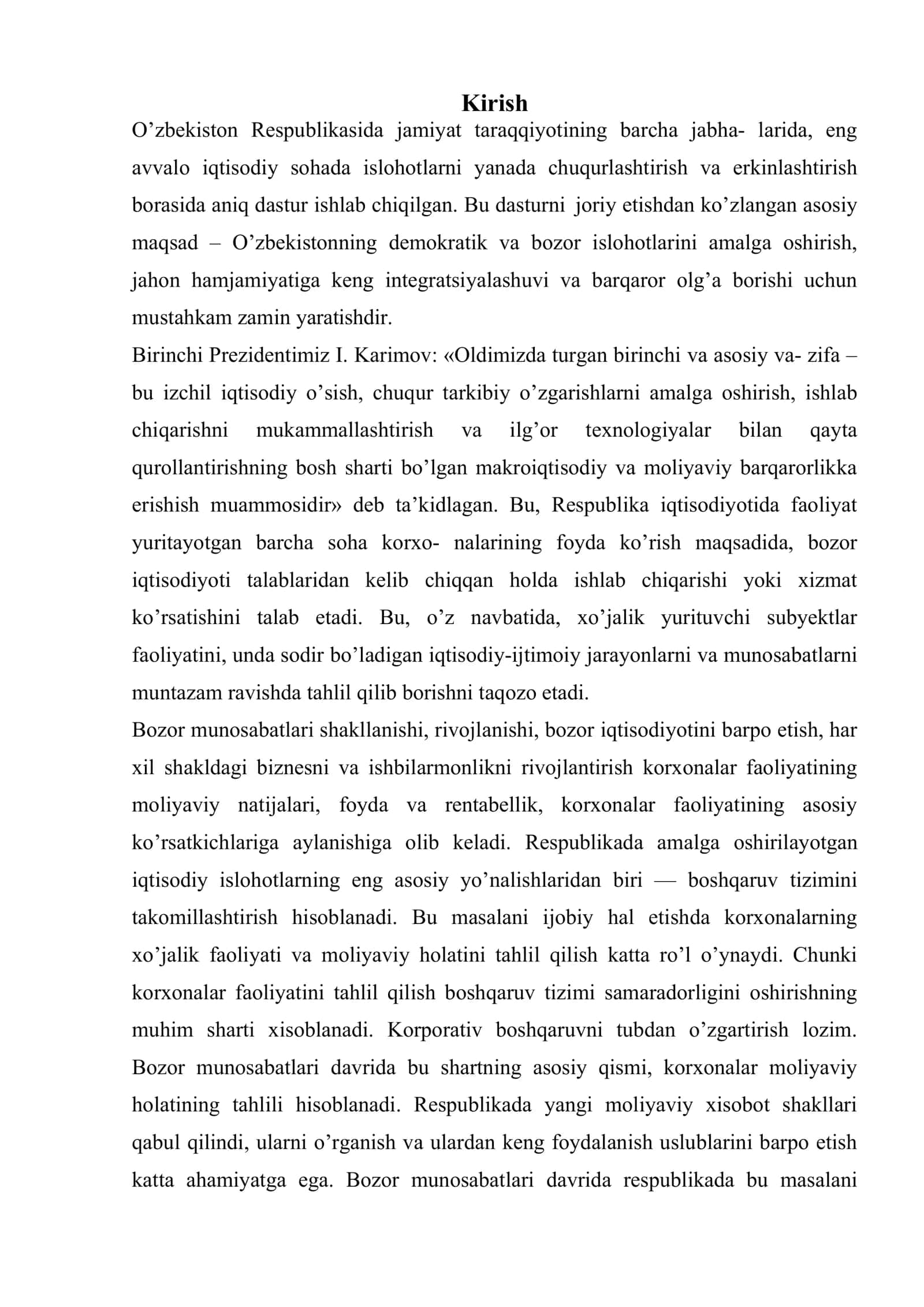 Korxonada moliyaviy natijalar va rentabillik tahlili 2