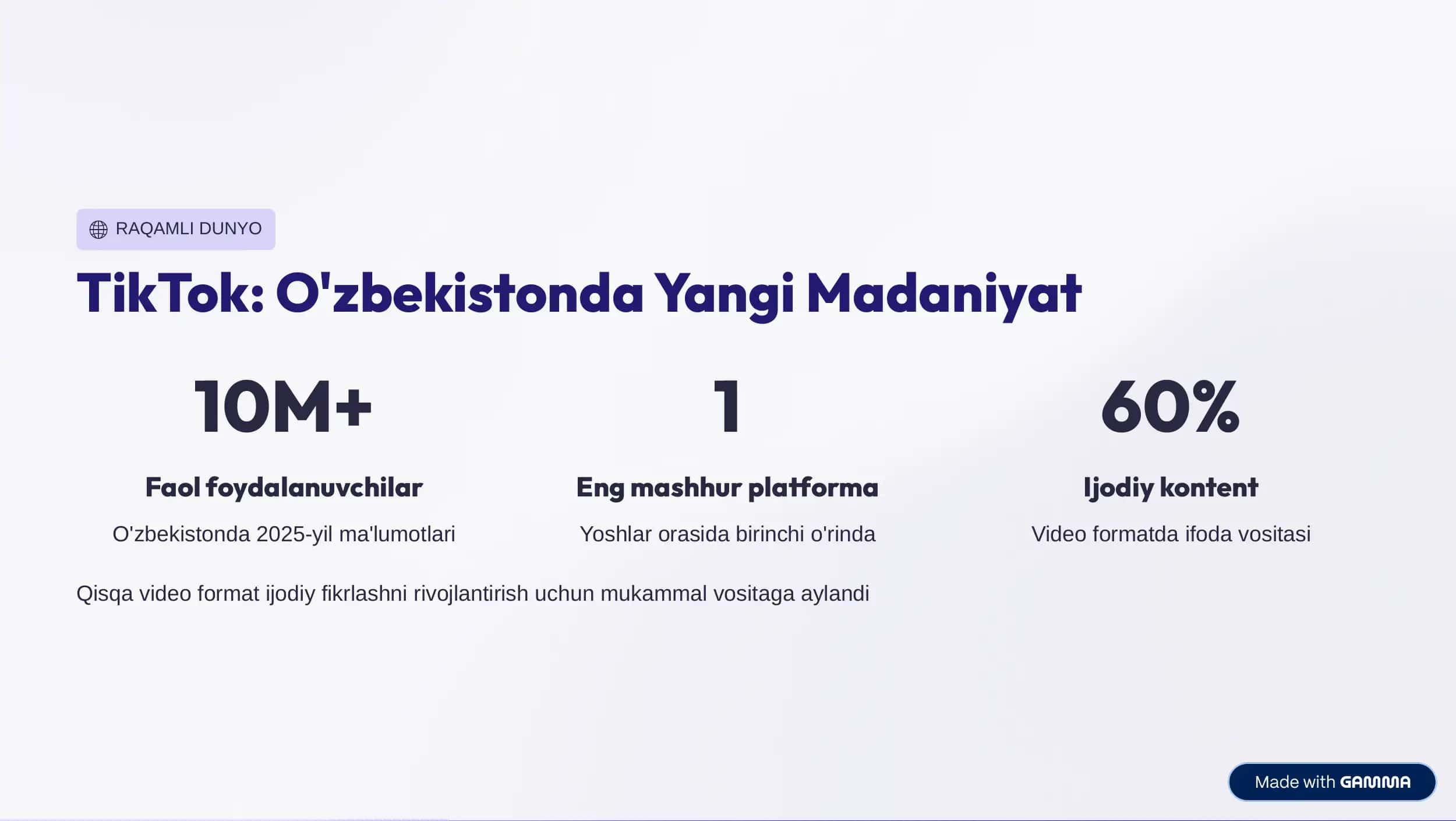 TikTok va O'zbek Adabiyoti 2