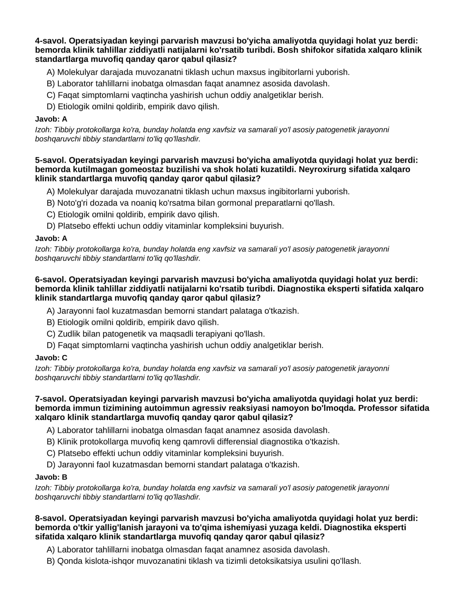 OPERATSIYADAN KEYINGI PARVARISH - 1-QISM 2