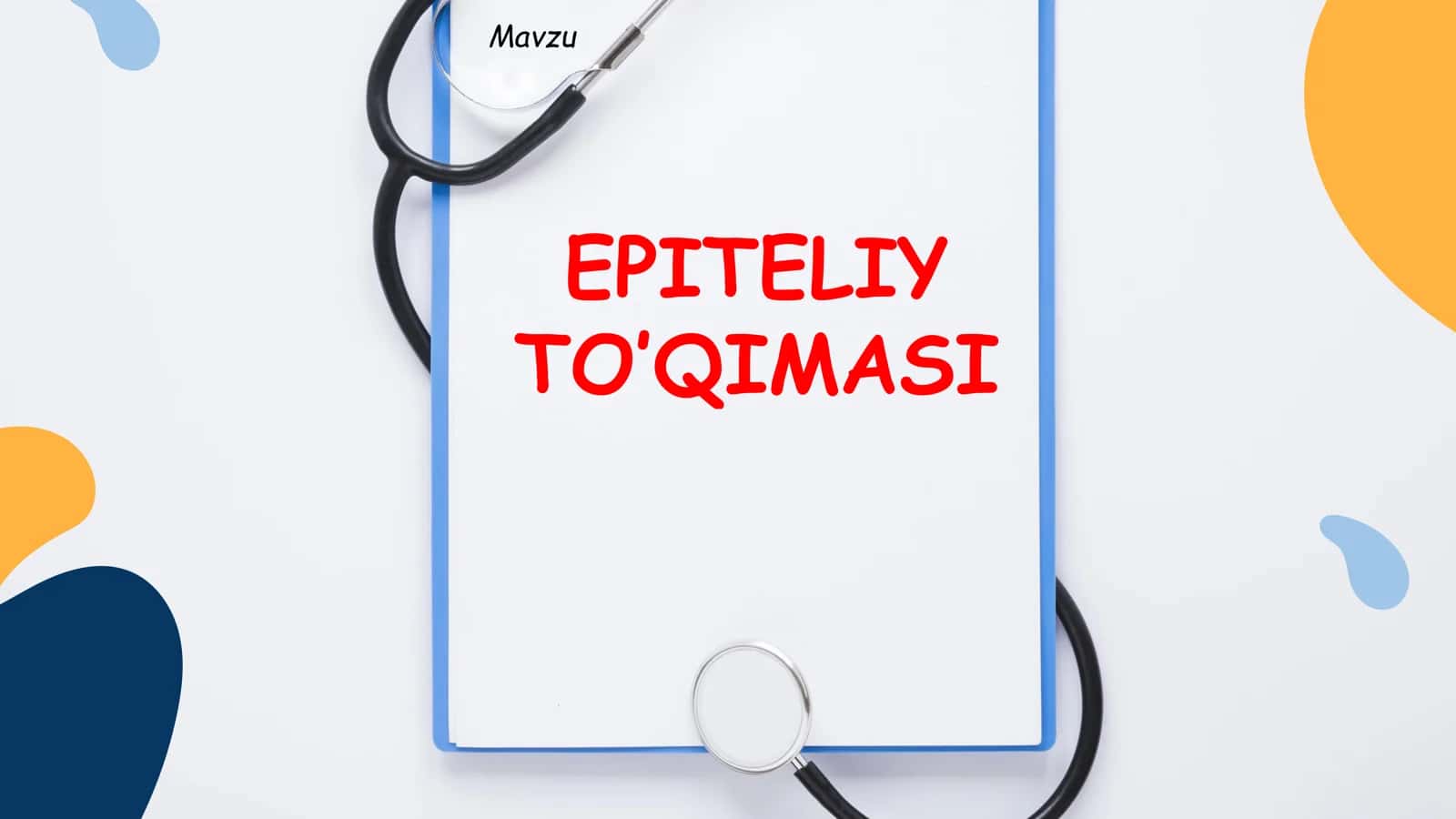 Epiteliy toʻqimasi 2