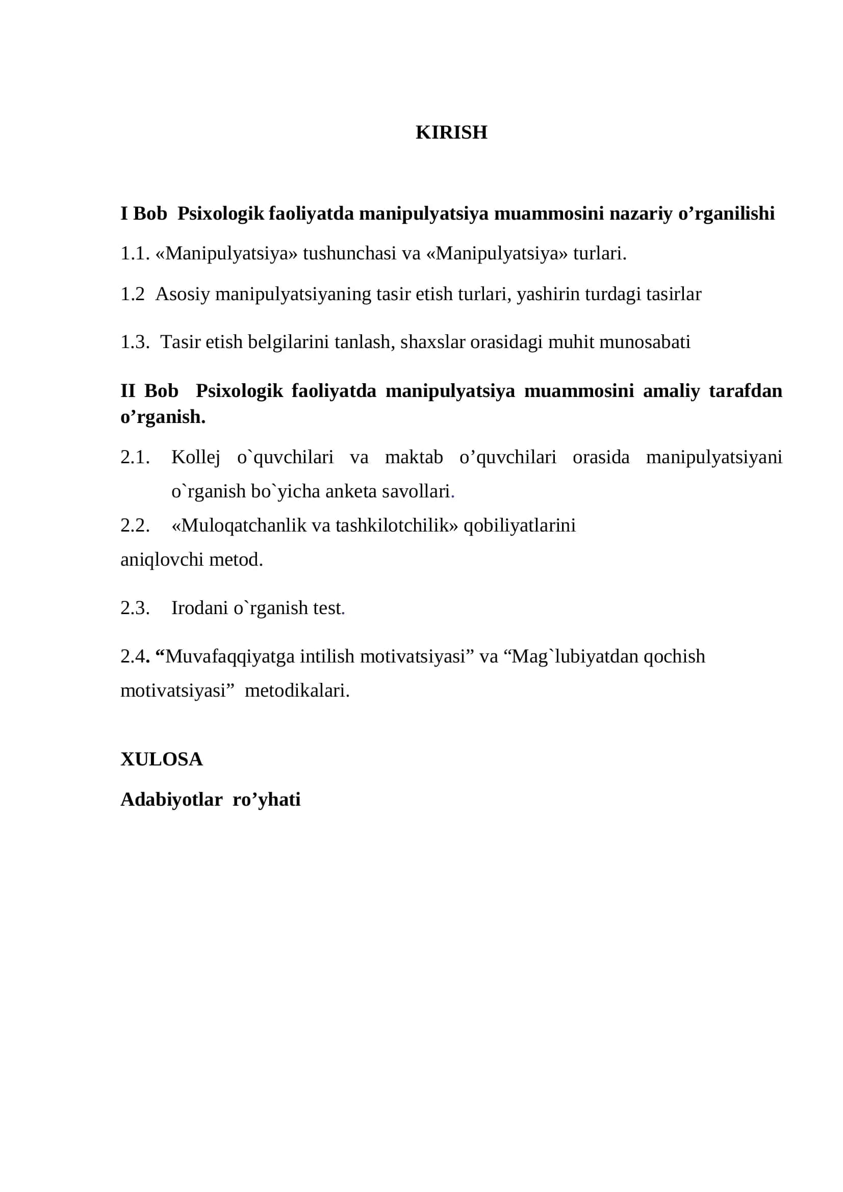 Psixologik faoliyatda manipulyatsiya muammosi 2