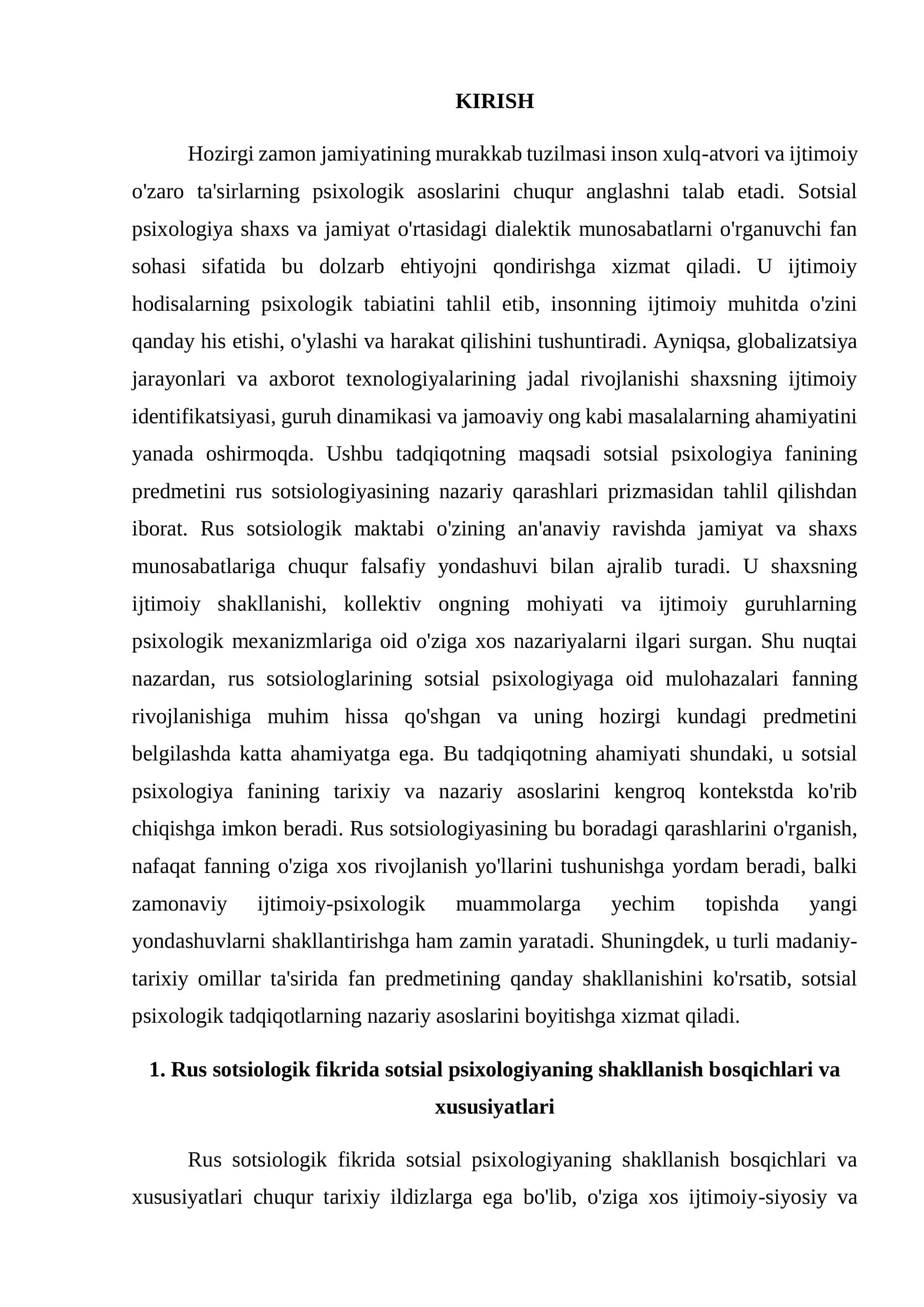 sotsial psixologiya fanining predmeti va rus psixologlarning qarashlari 2