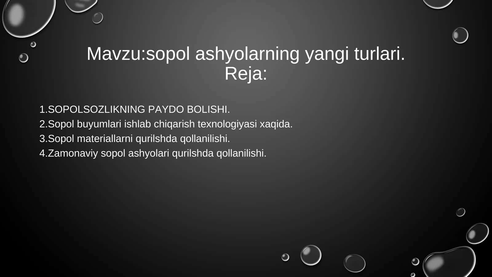 sopol ashyolarning yangi turlari 2