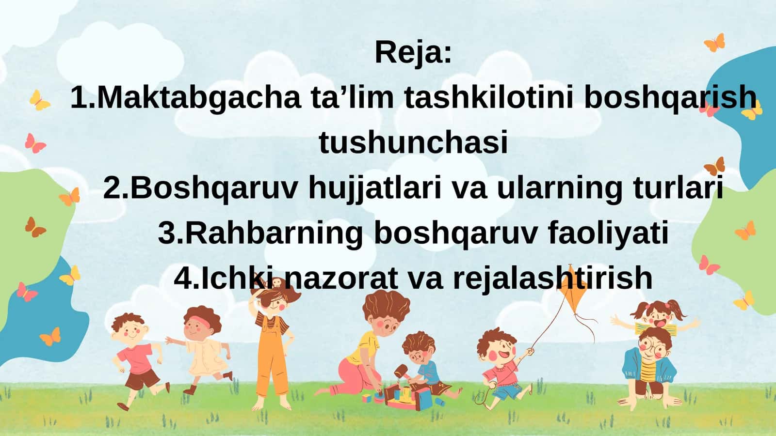 Maktabgacha taʼlim tashkilotini boshqaruv hujjatlar va boshqaruv faoliyati 2