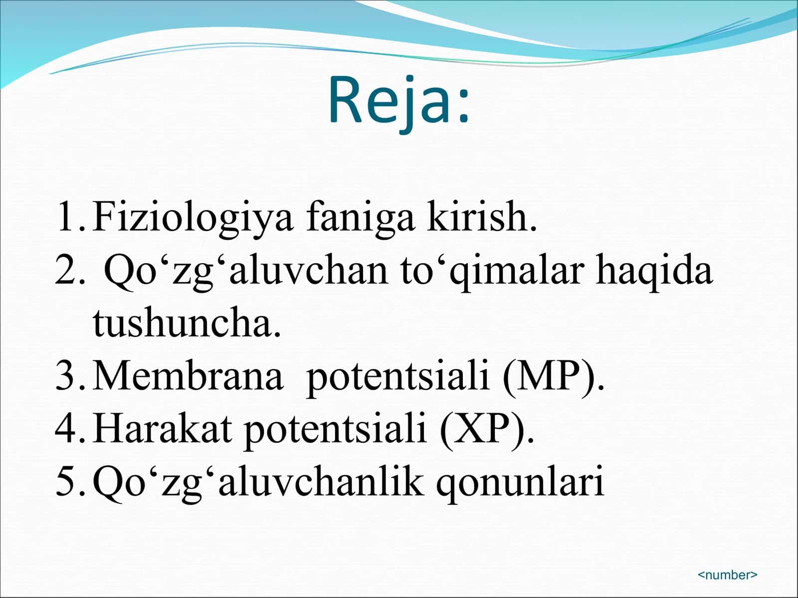 Harakat patensiali, uning kelib chiqishi. Refeakterlik va uning bosqichlari 2