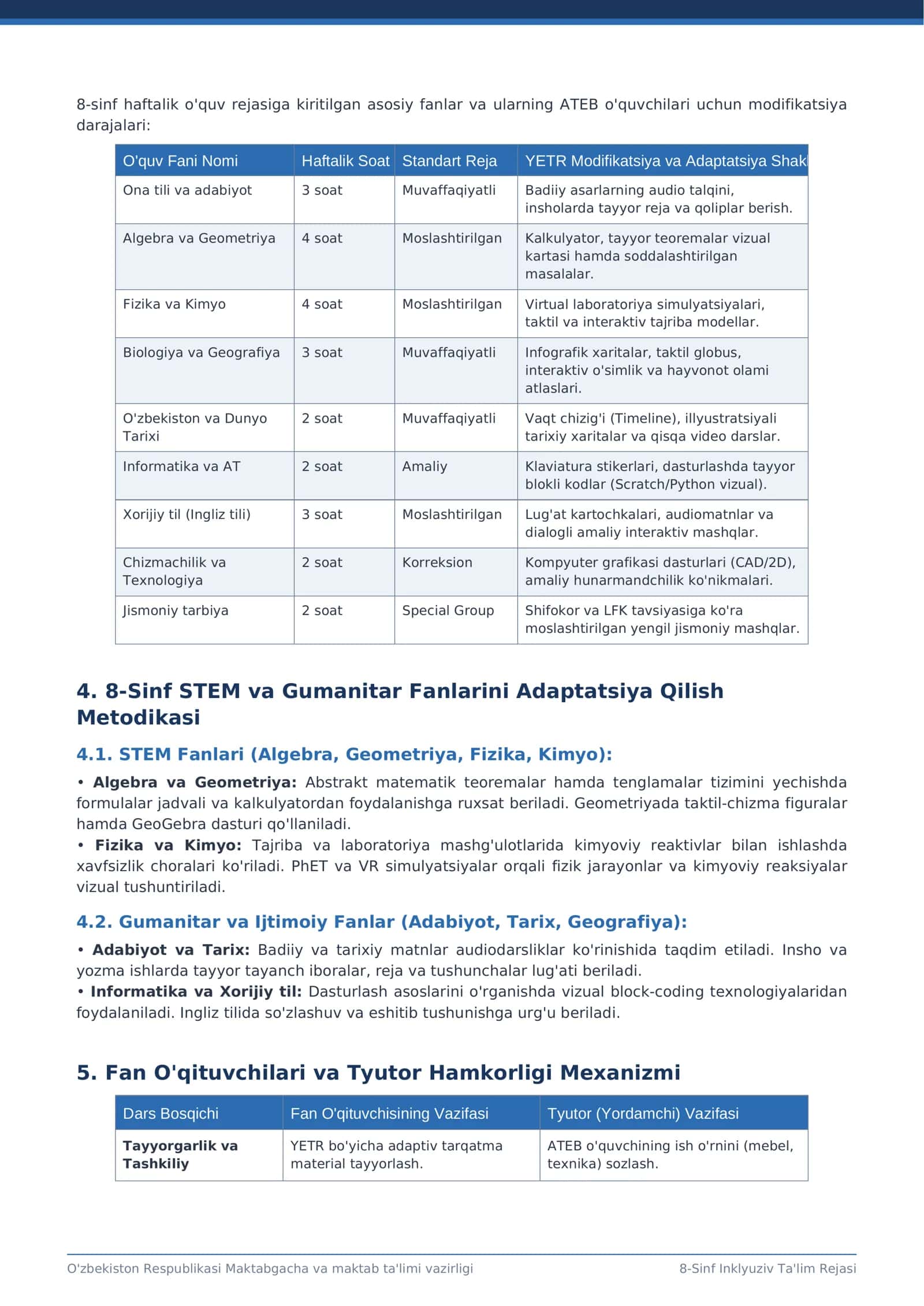 8-Sinf Inklyuziv Ta'lim Rejasi 2