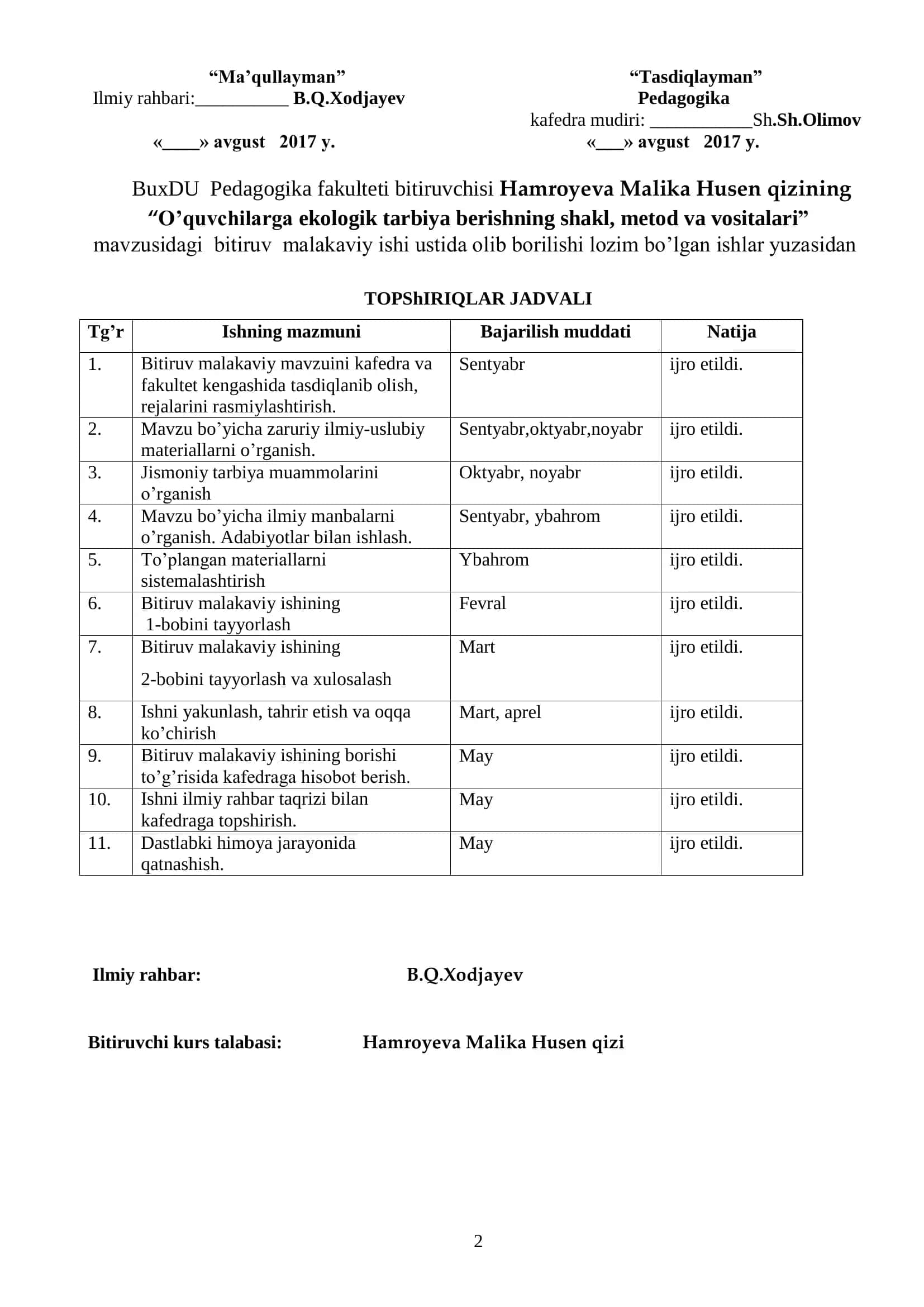 O’quvchilarga ekologik tarbiya berishning shakl, metod va vositalari 2