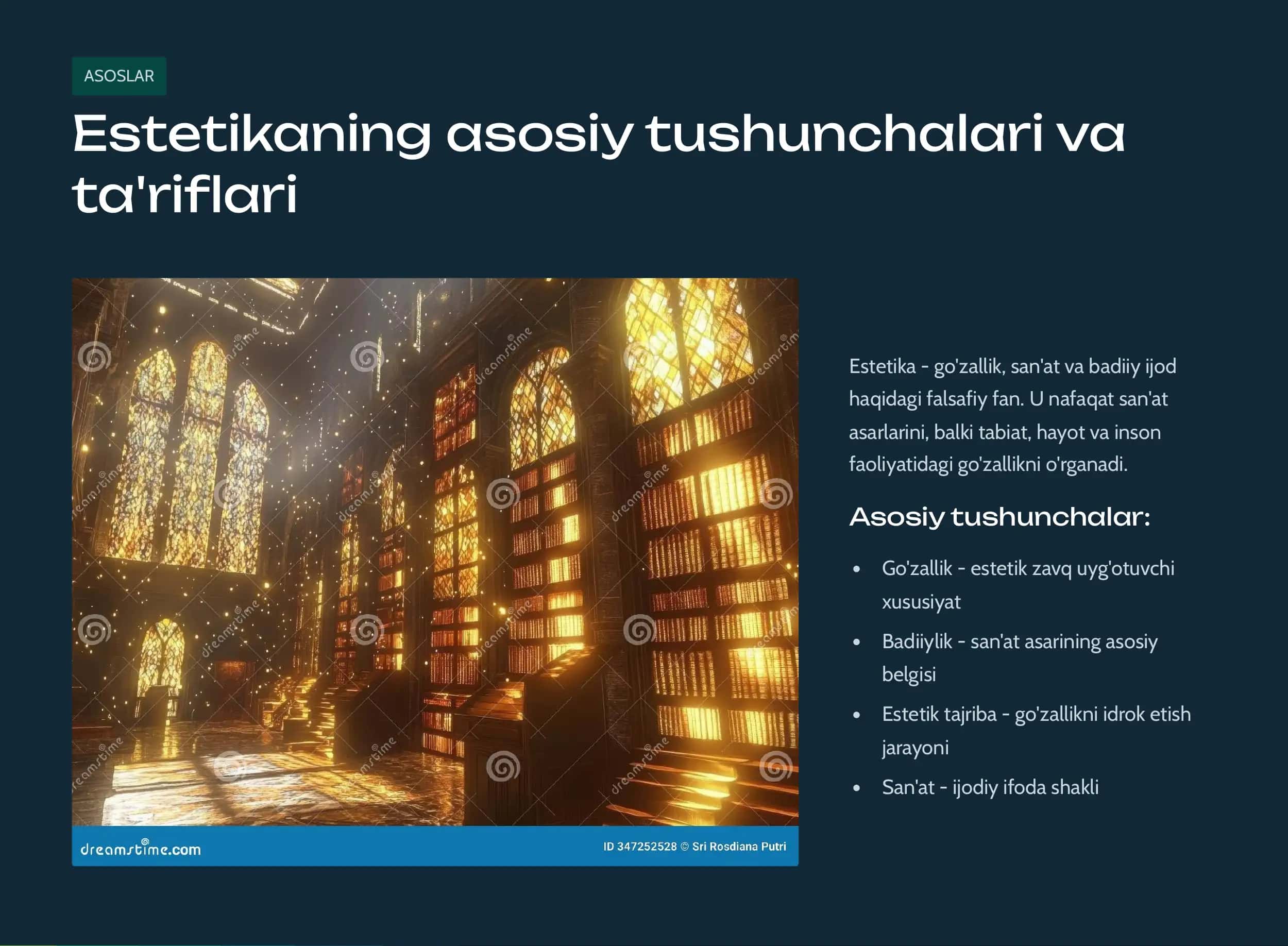 Nafosat falsafasi (Estetika) 2