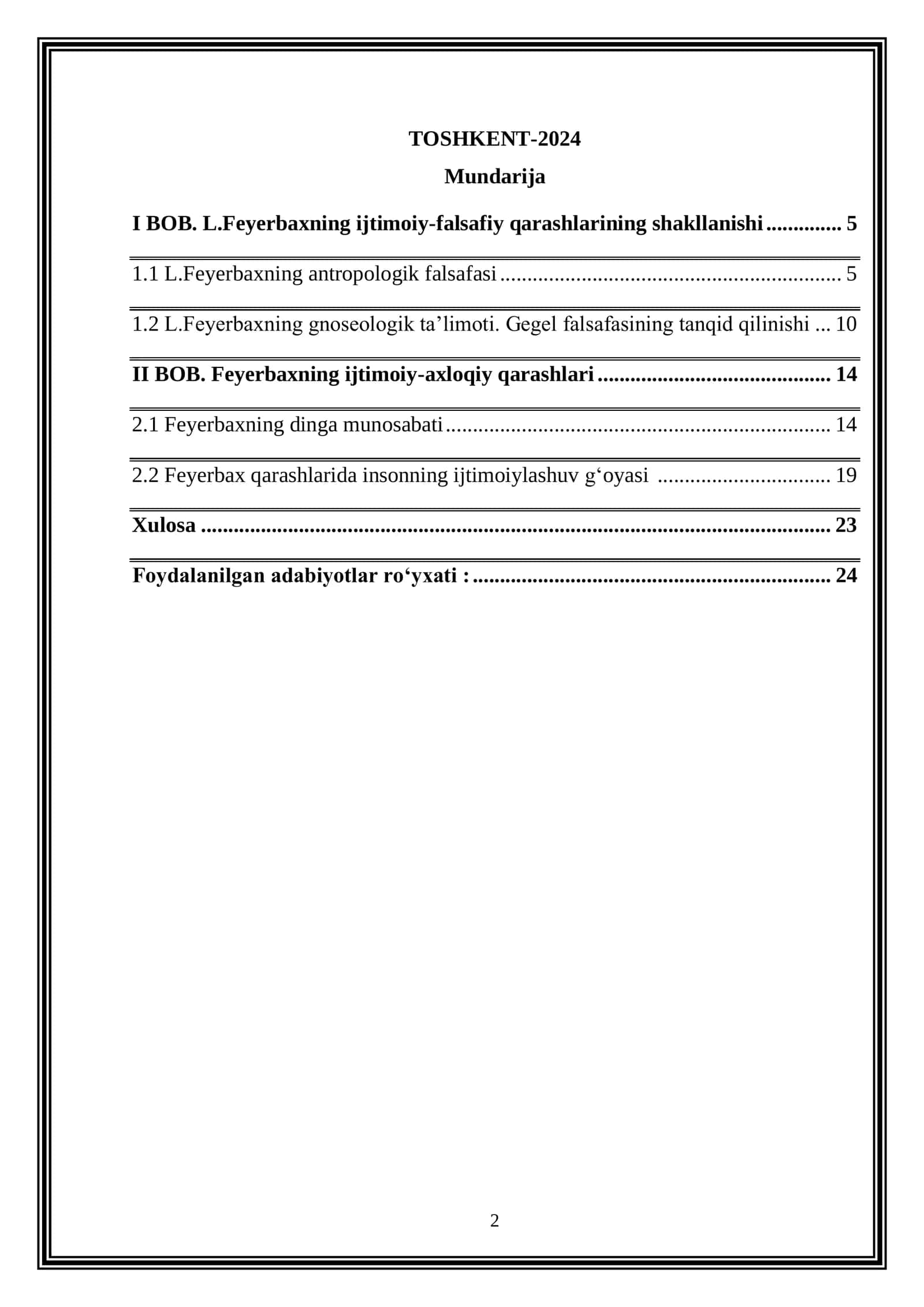 Lyudvig Feyerbaxning antropologik falsafasi 2