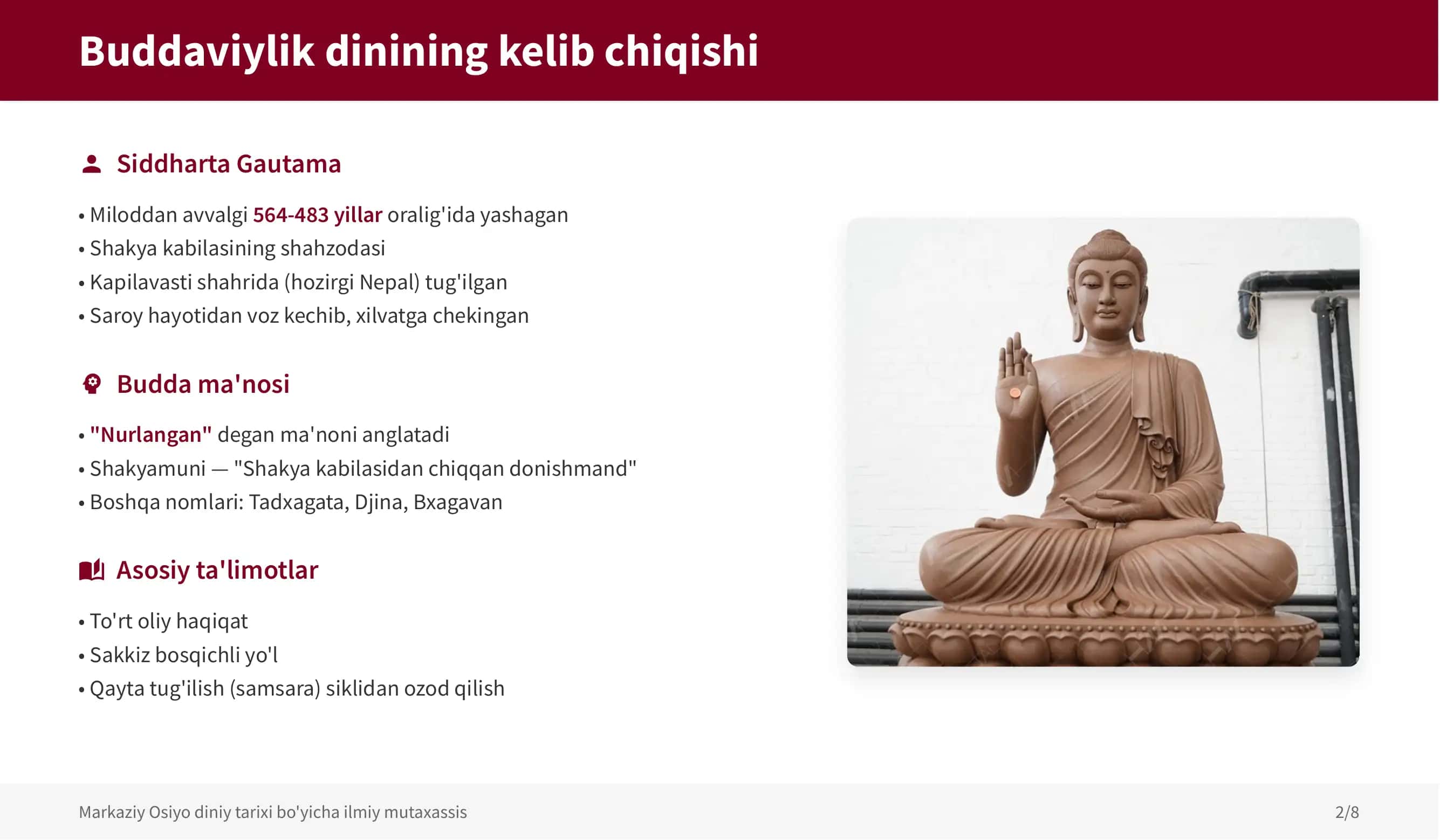Oʻzbekistonda buddaviylik dinining shakllanishi 2