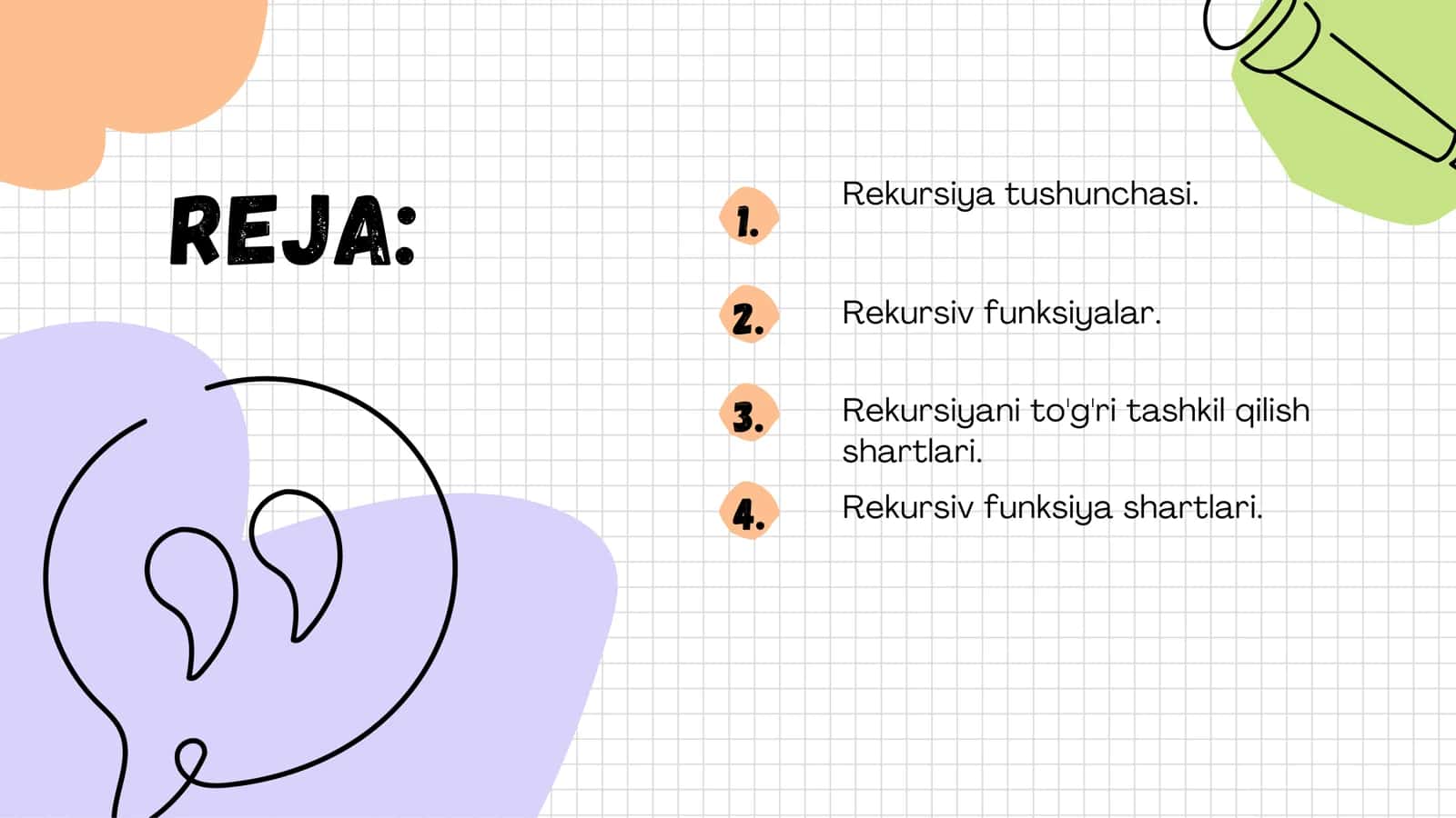 PYTHONDA REKURSIV FUNKSIYALAR 2