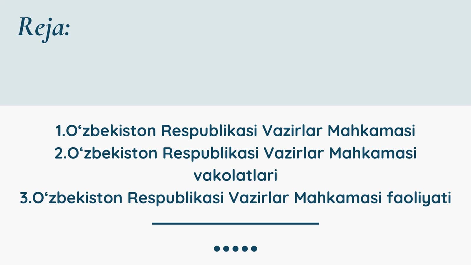 o'zbekiston respublikasi Vazirlar Mahkamasi 2