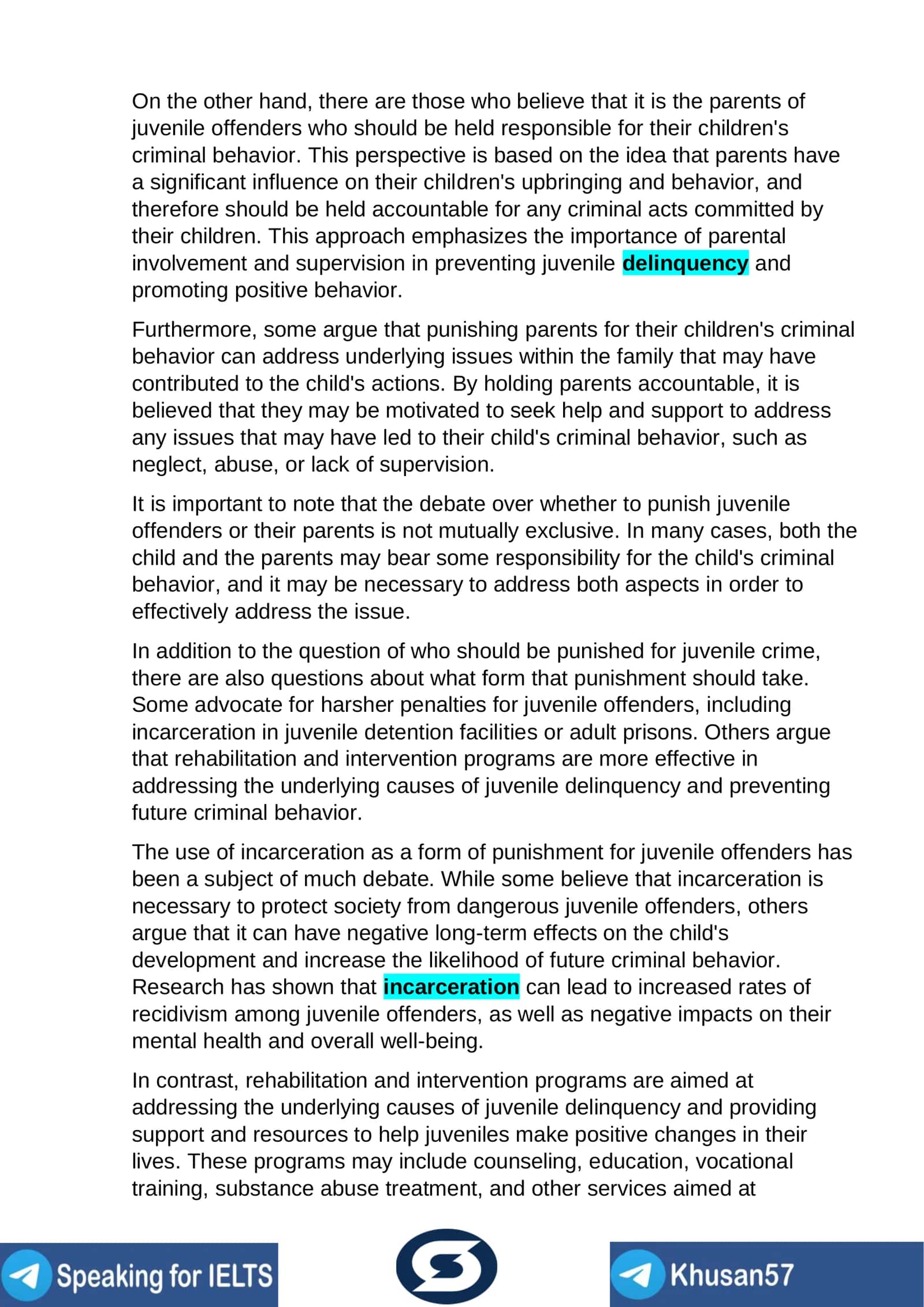 Juvenile Crime and Punishment 2