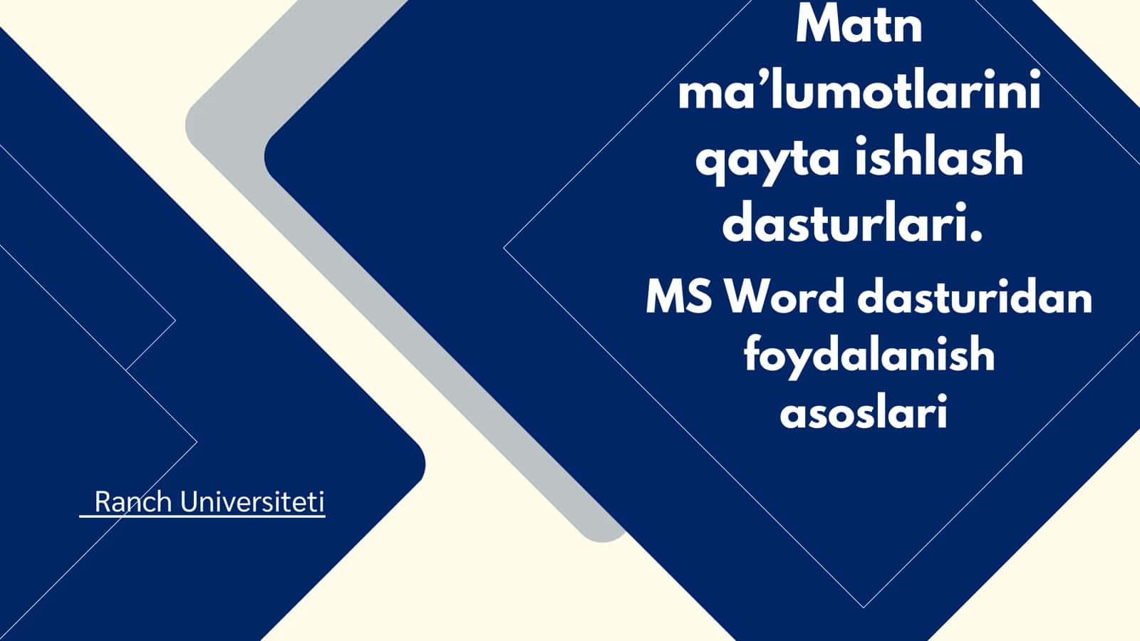 MATNLI AXBOROT NIMA? 2