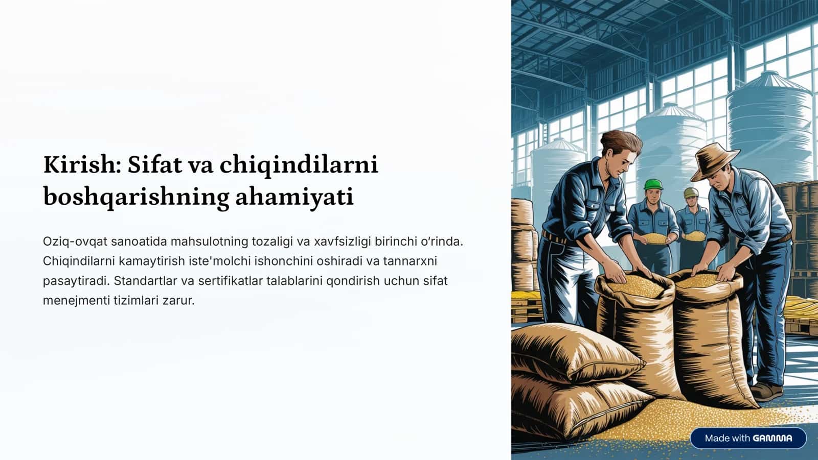 Chiqindilarni nazorat qilish sxemasi 2