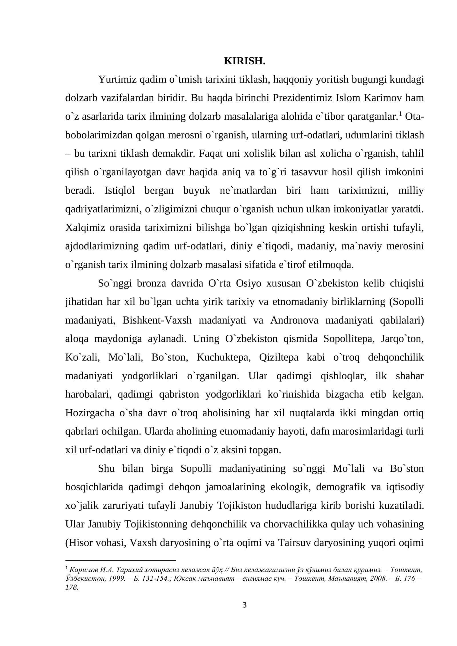 Yurtimiz qadim o`tmish tarixi 2