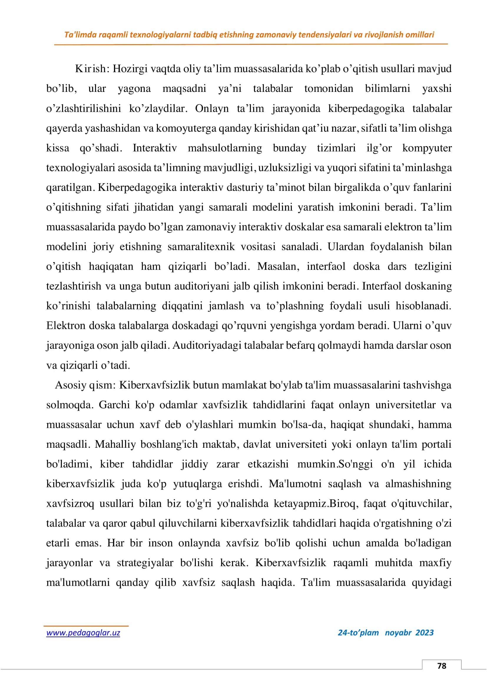 Ta'lim muassasalarida kiberxavfsizlik choralari 2