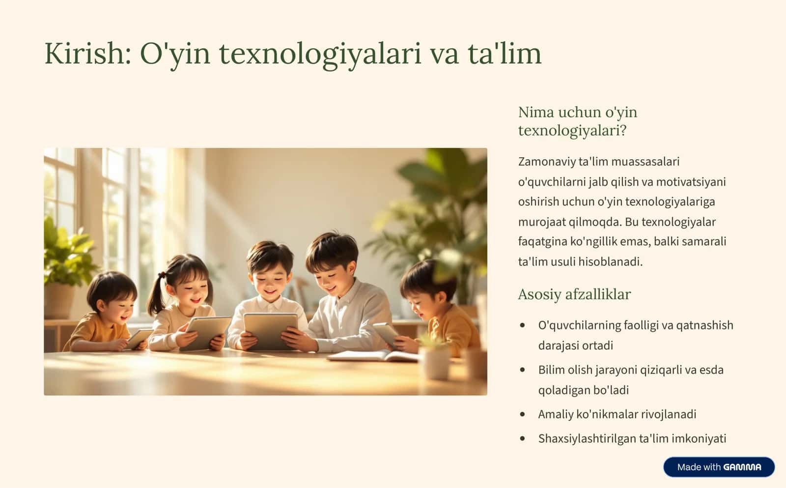Ta'lim jarayonida o'yin texnologiyalarini qo'llashga qo'yiladigan talablar 2