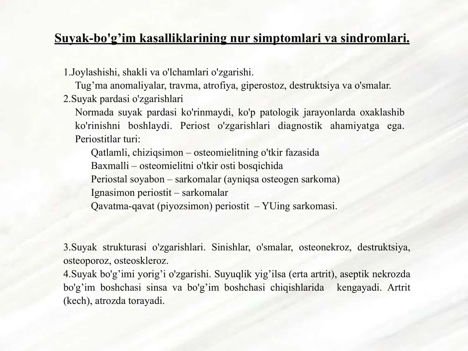 Suyak-bo'g’im kаsаlliklаrining nur tashxisi 2