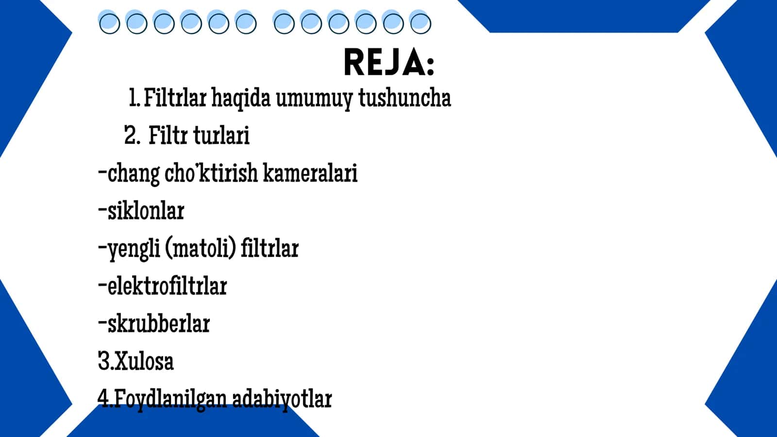 Filtrlar turlari 2