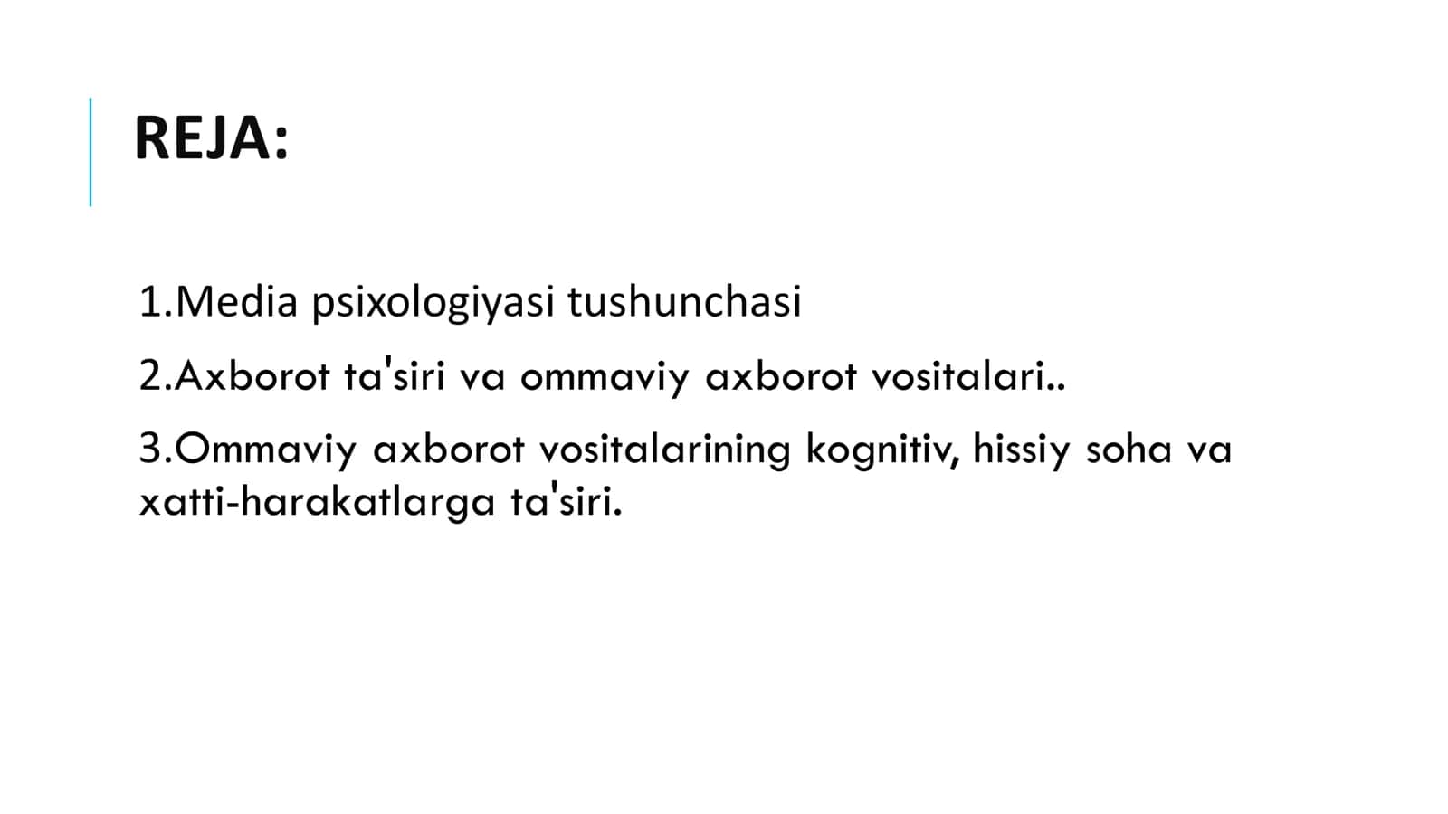 OMMAVIY KOMMUNIKATSIYALARNING TA'SIRI MEXANIZMLAR VA TEXNOLOGIYALAR. 2