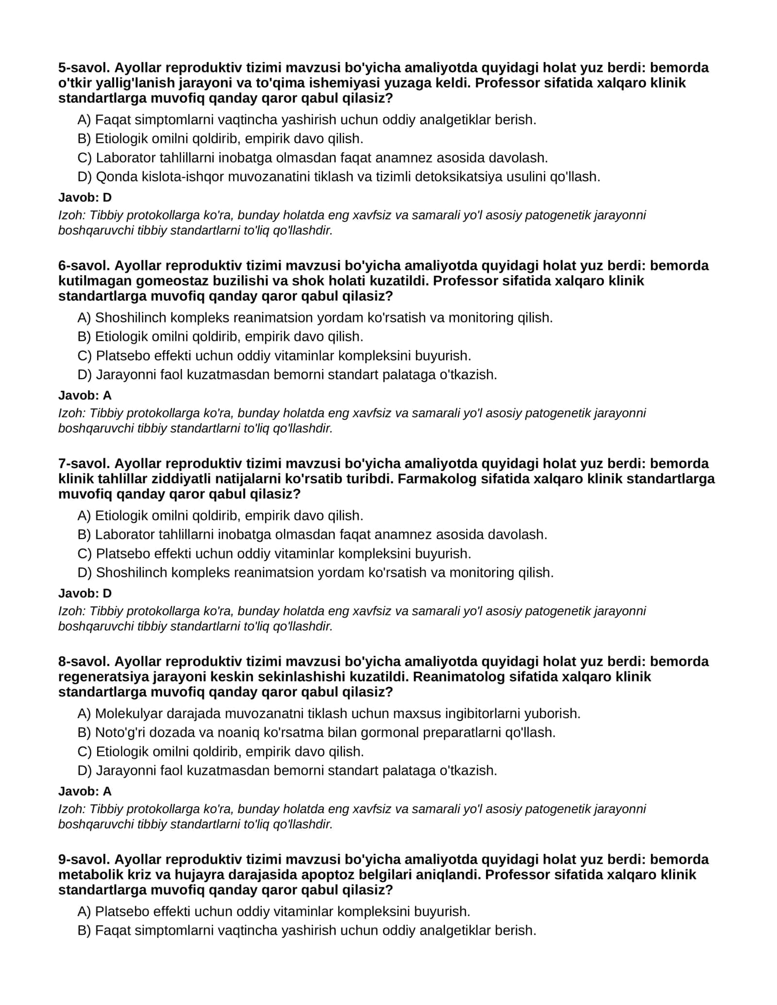 AYOLLAR REPRODUKTIV TIZIMI - 1-QISM 2