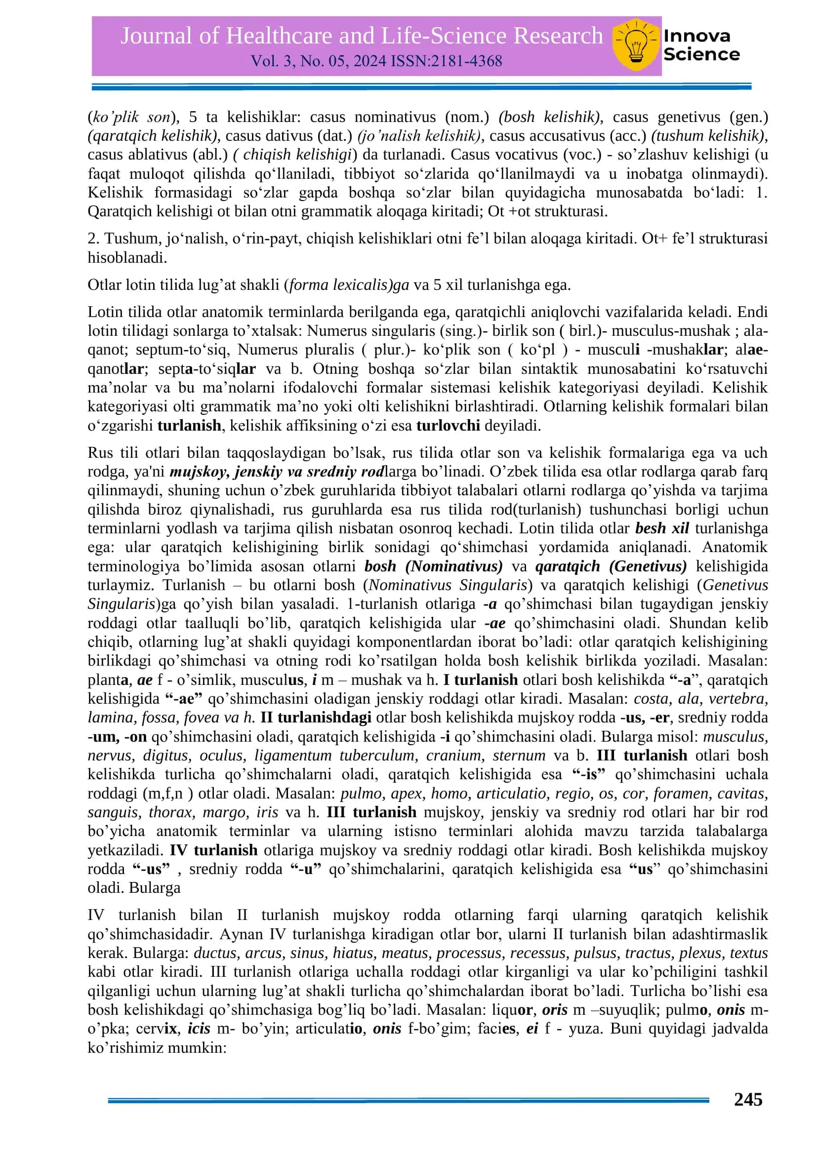 Otlarning turlanishi 2