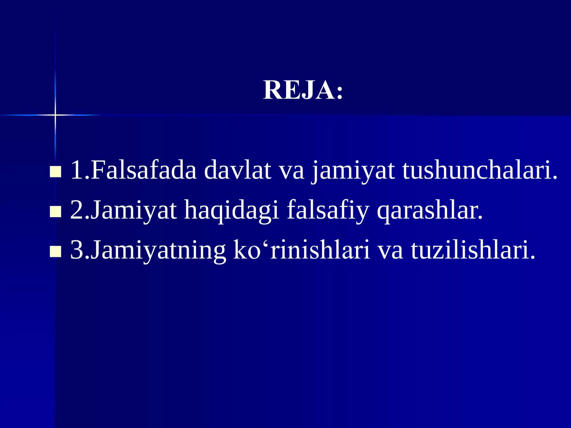 Jamiyat falsafasi 2