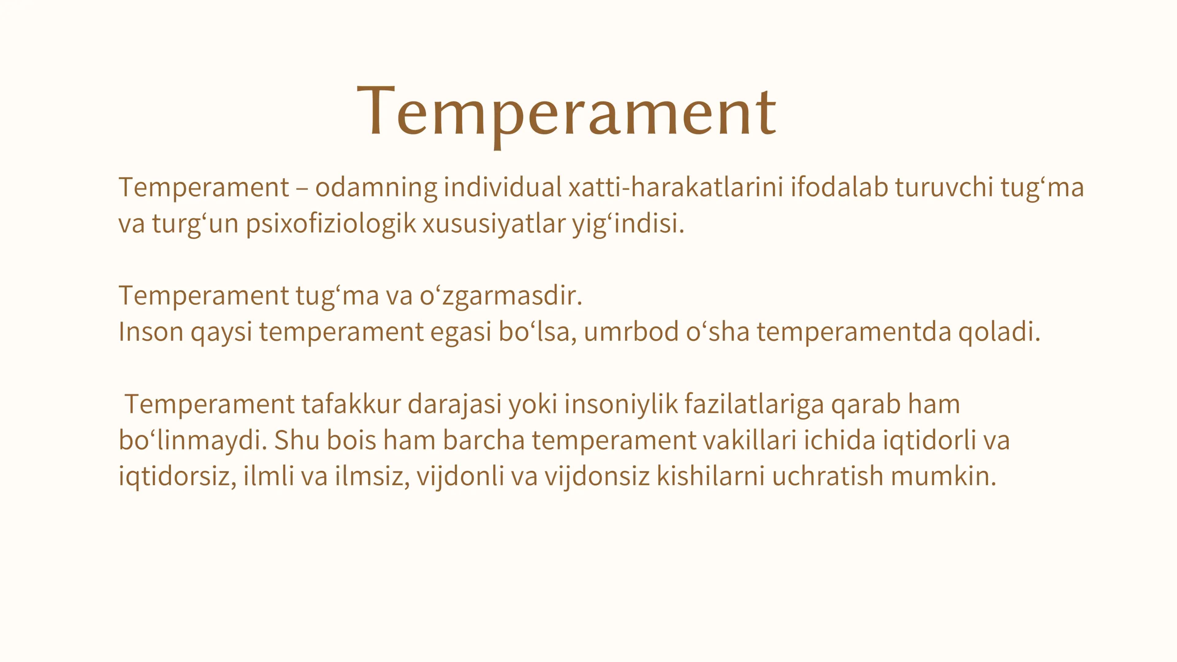 Temperament va xarakter 2