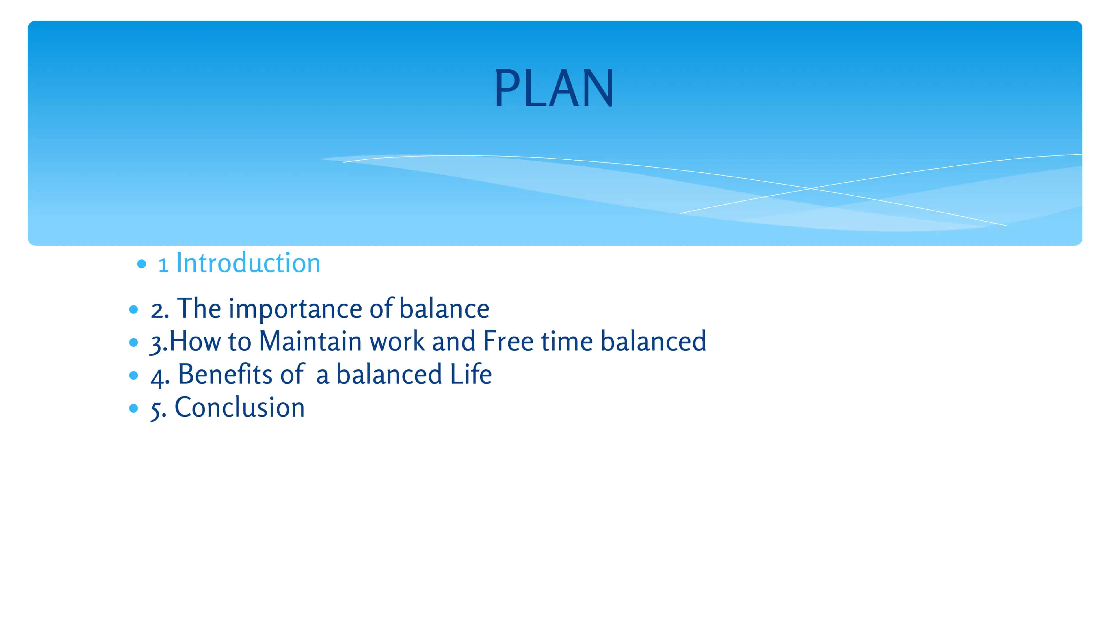 Work and free time balanced 2