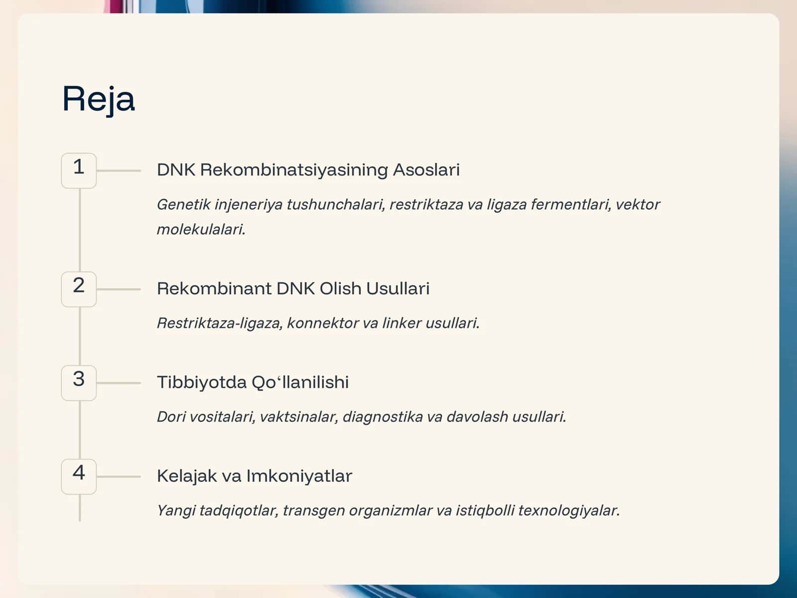 Tibbiyotda DNK Rekombinantlarining Qoʻllanilishi: Inqilobiy Oʻzgarishlar 2