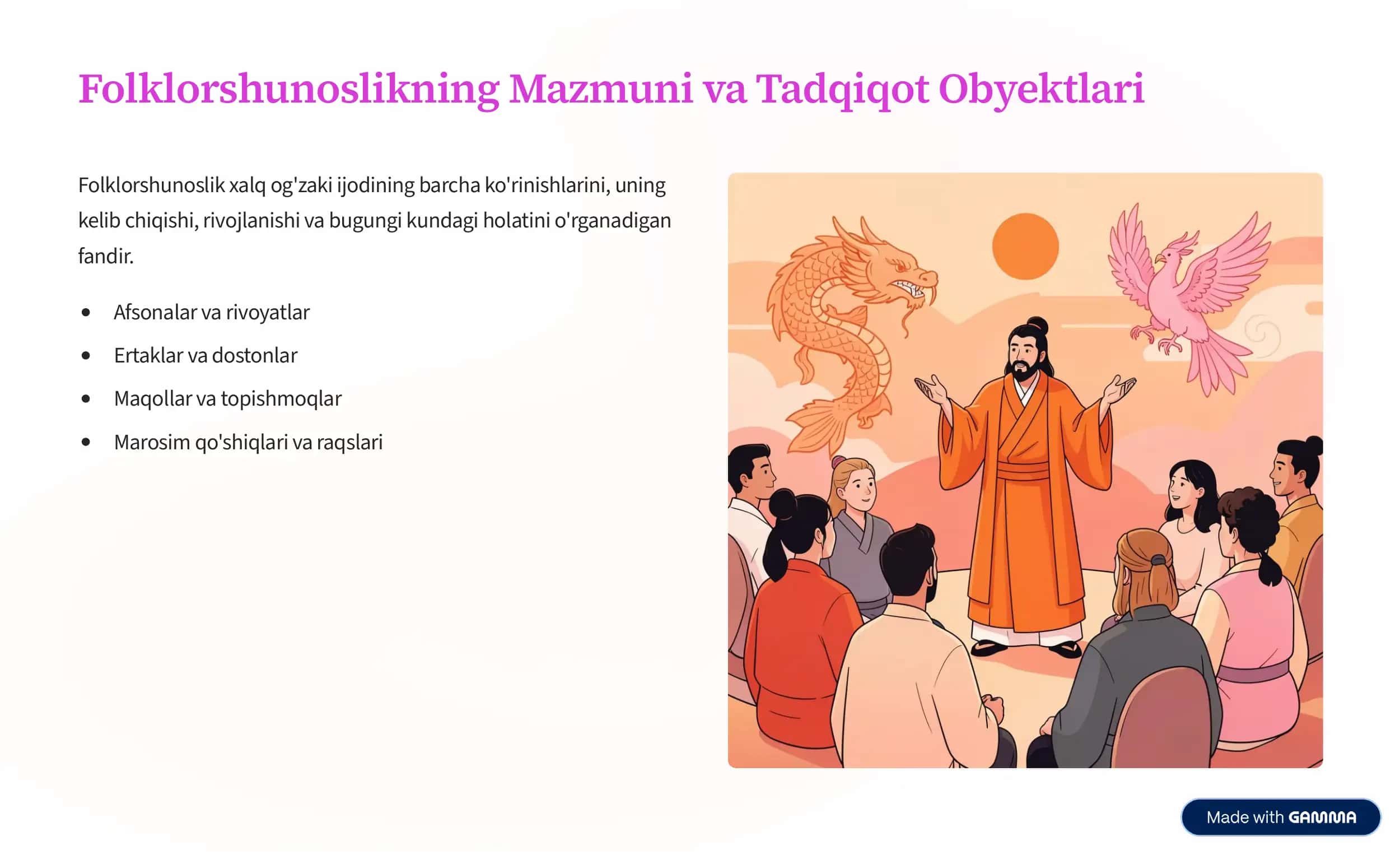 Folklorshunoslik: Xalq Og'zaki Ijodining Ilmiy Tadqiqoti 2