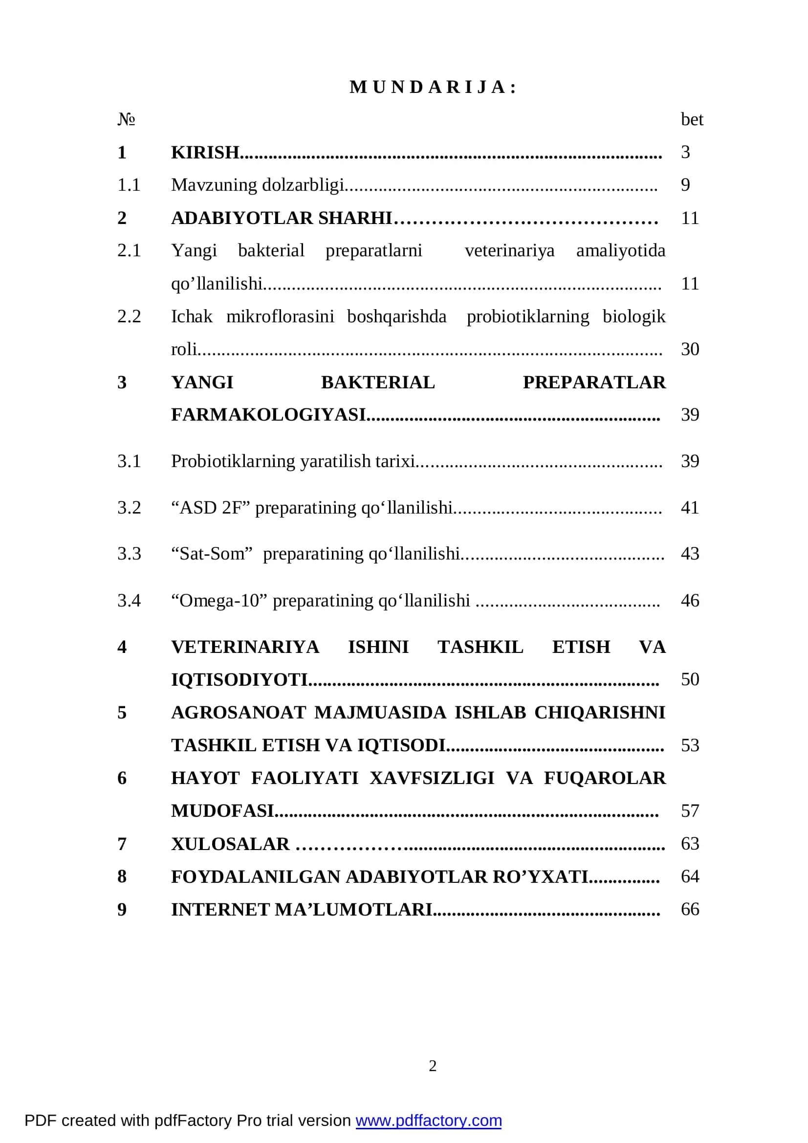 “Yangi bakterial preparatlar farmakologiyasi” 2