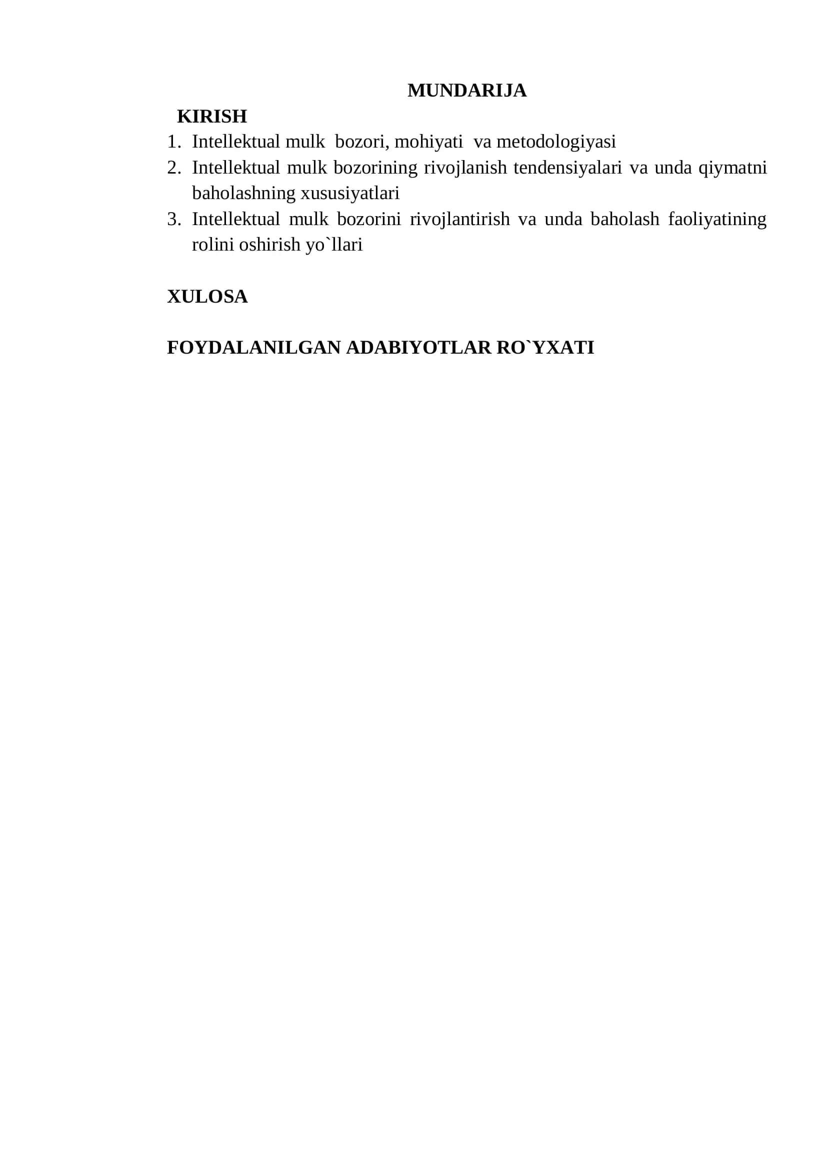 Iqtisodiyotni modernizatsiyalash sharoitida intelektual mulk bozorini rivojlantirishning ustuvor yo‟nalishlari 2