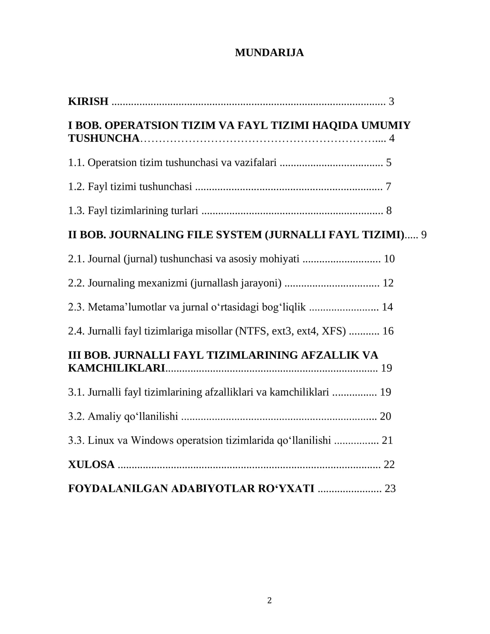 Operatsion tizimlarda journaling file system 2