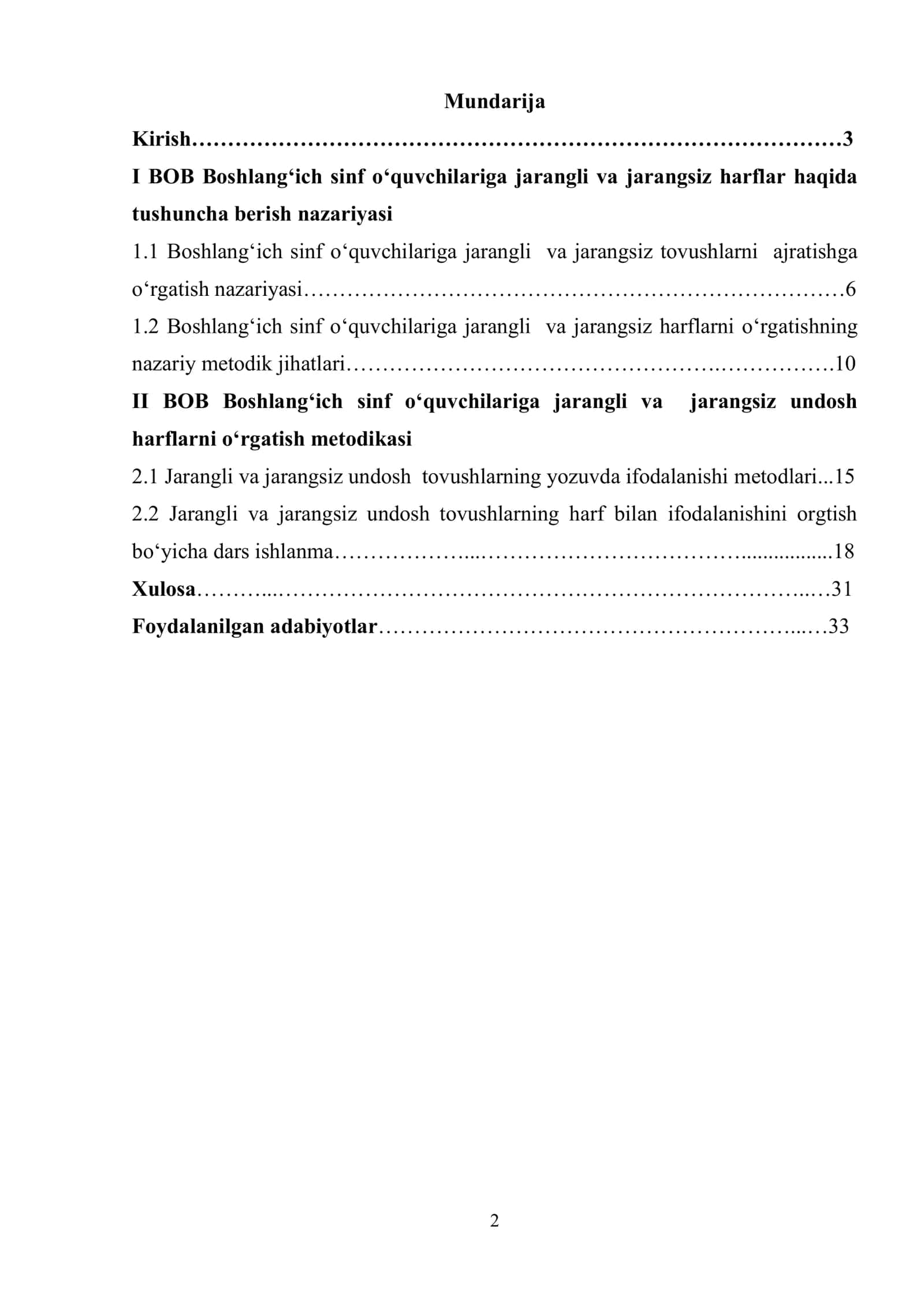 Boshlang‘ich sinfda jaragli va jarangsiz undoshlar haqida tushuncha berish metodlari 2