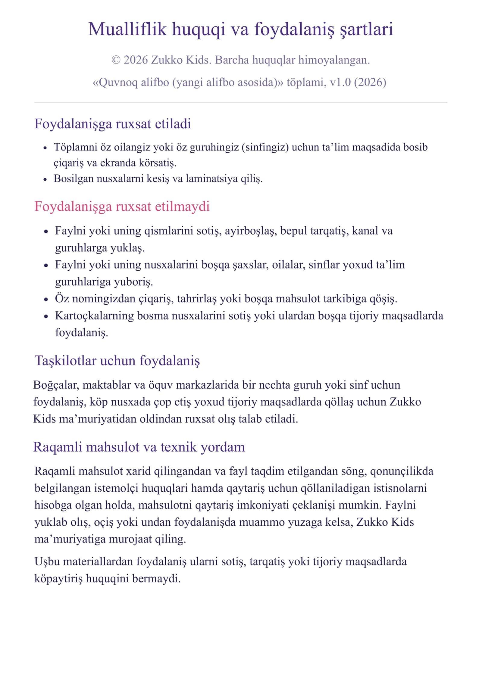 Quvnoq alifbo yangi alifbo asosida 2