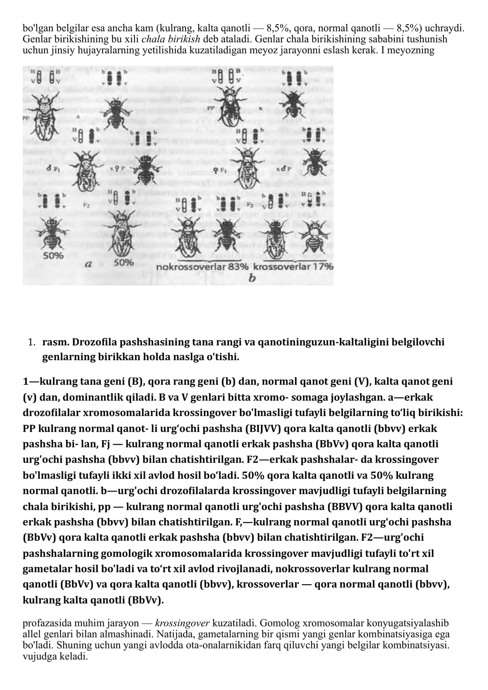 Genlarning birikkan holda irsiylanishi 2